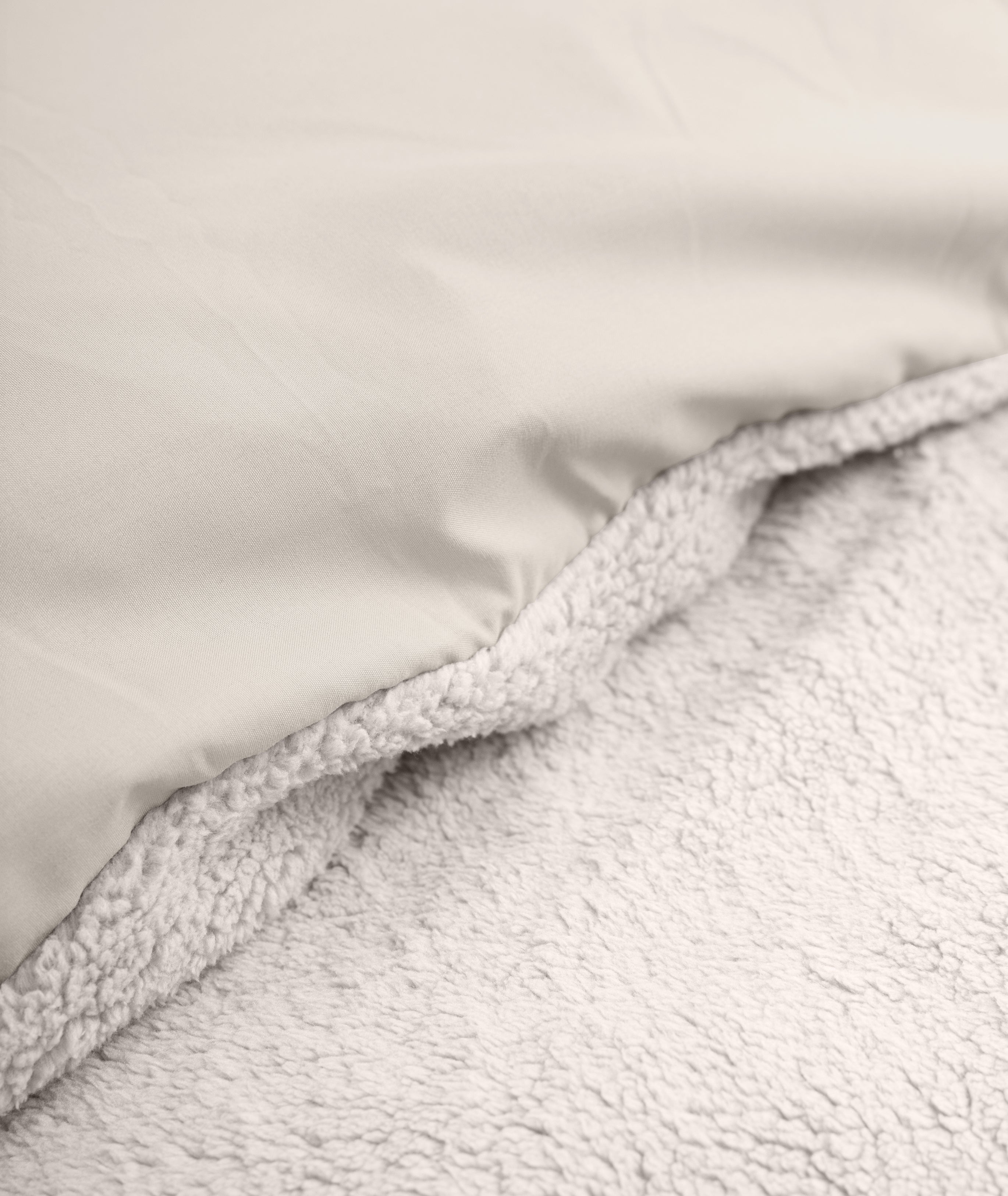 Teddy Cotton Duvet Cover Taupe - Cooling underside - 100% breathable cotton - Cuddly night's sleep
