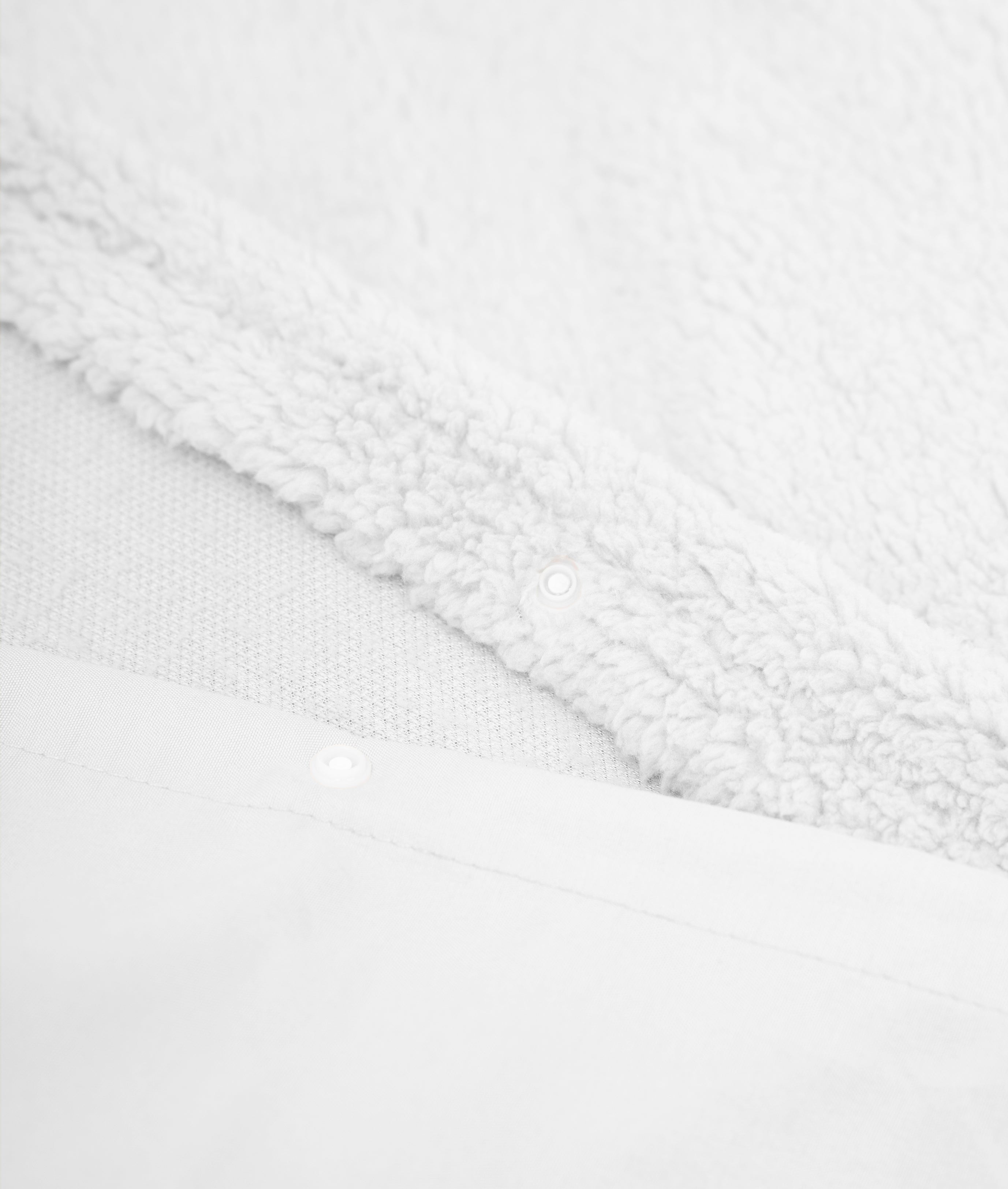 Teddy Cotton Duvet Cover White - Cooling underside - 100% breathable cotton - Cuddly night's sleep