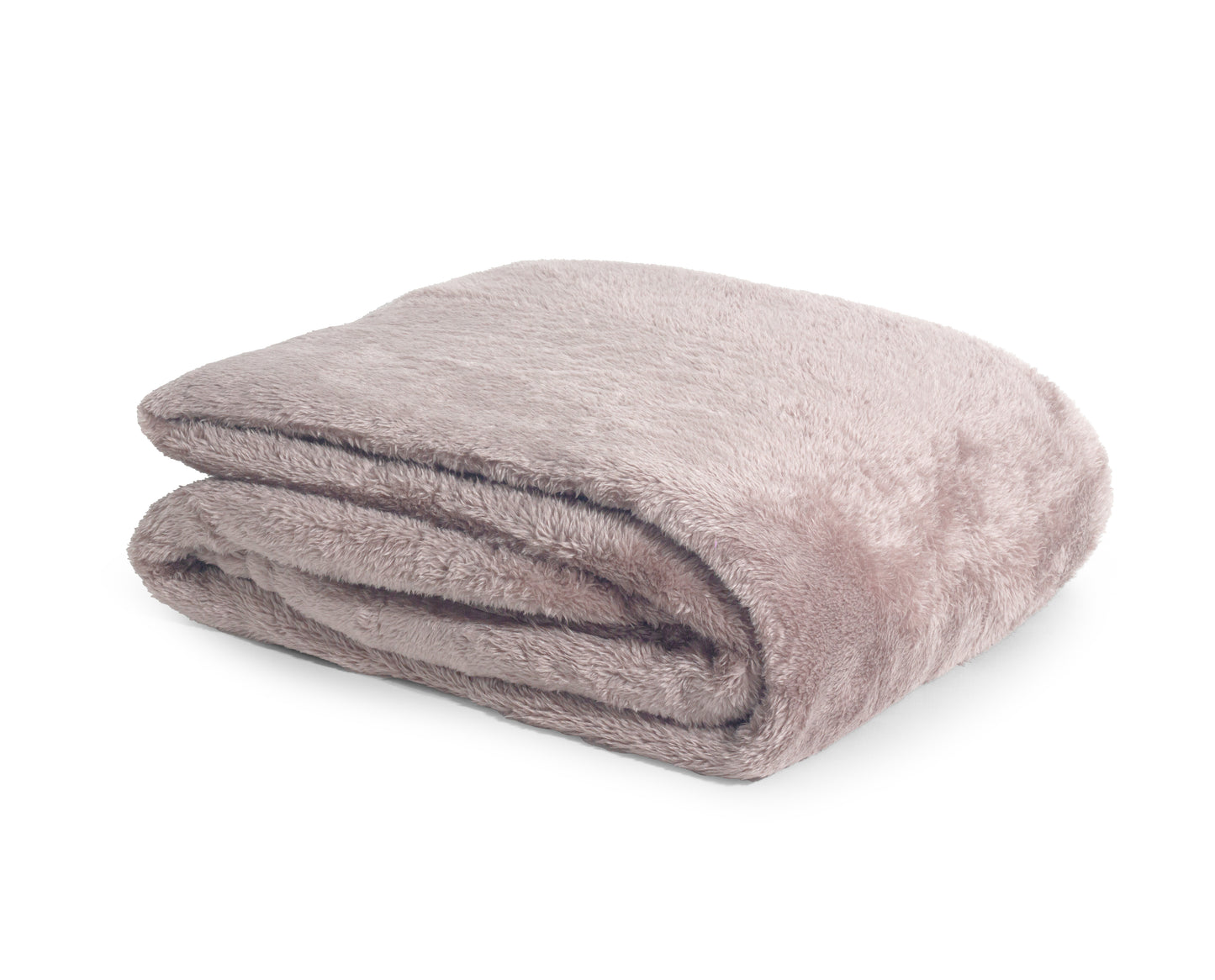 Teddy plaid Poeder Roze 150 x 200 - Heerlijk zacht - Knuffel deken - Voor bed en op de bank