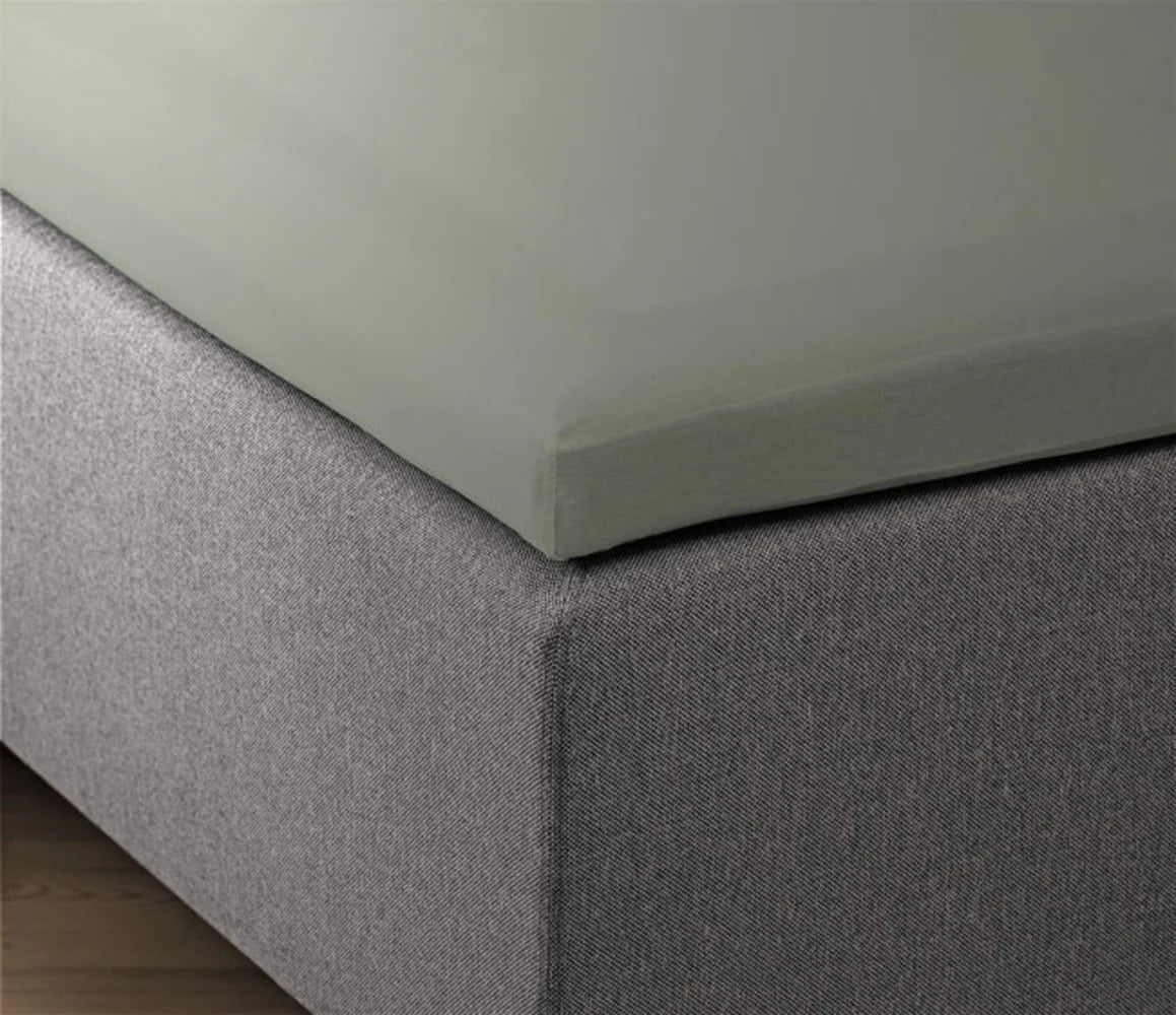 Cotton Fitted Sheet Grey | 100% High-Quality Cotton | All Sizes