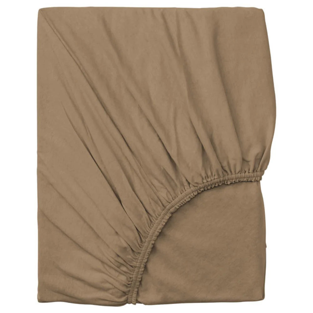 Topper Fitted Sheet Cotton Taupe - 100% Quality