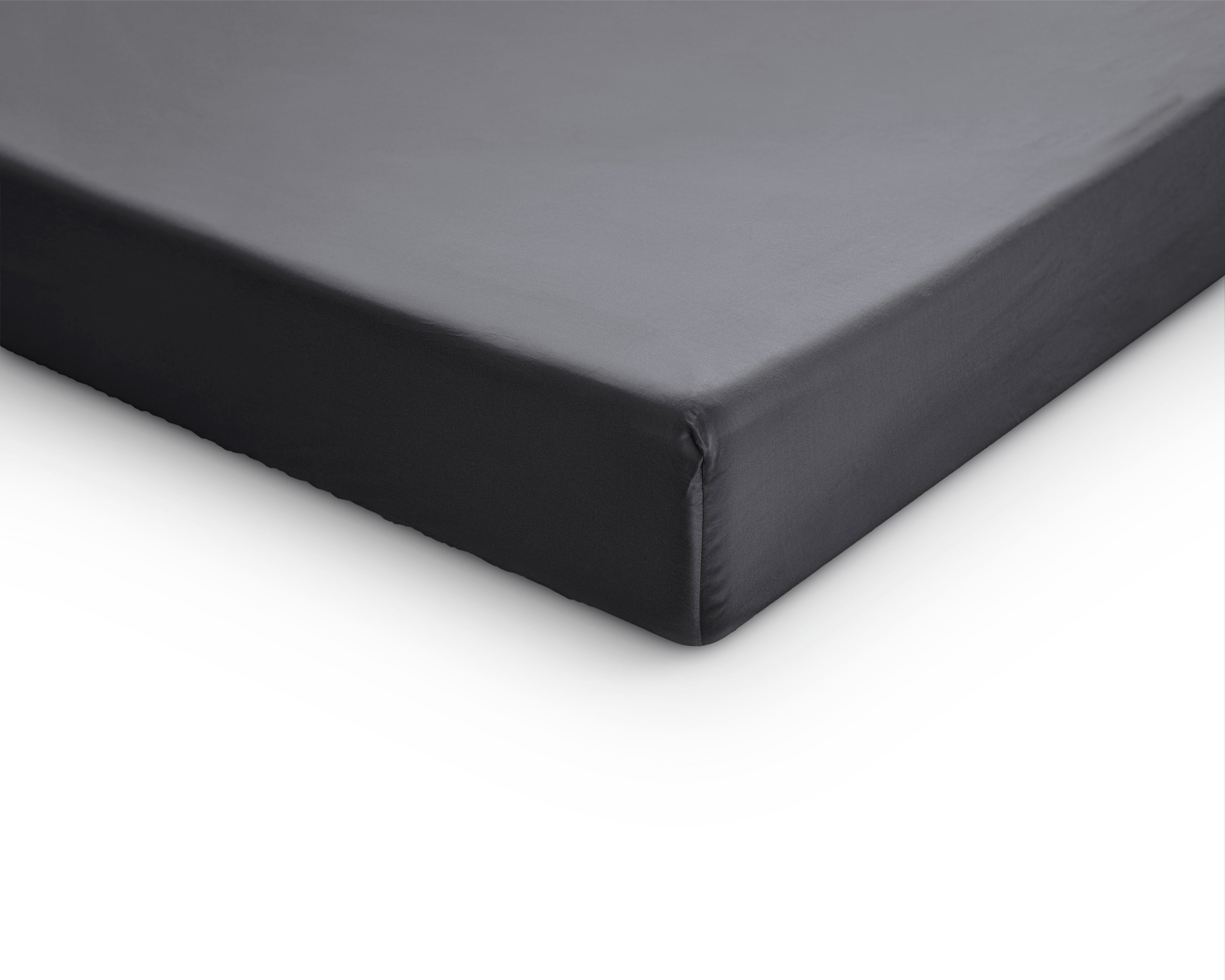 Topper Satin Fitted Sheet Anthracite - Reactive washed - Soft, smooth, breathable and has a light sheen - Free from harmful substances and skin-friendly