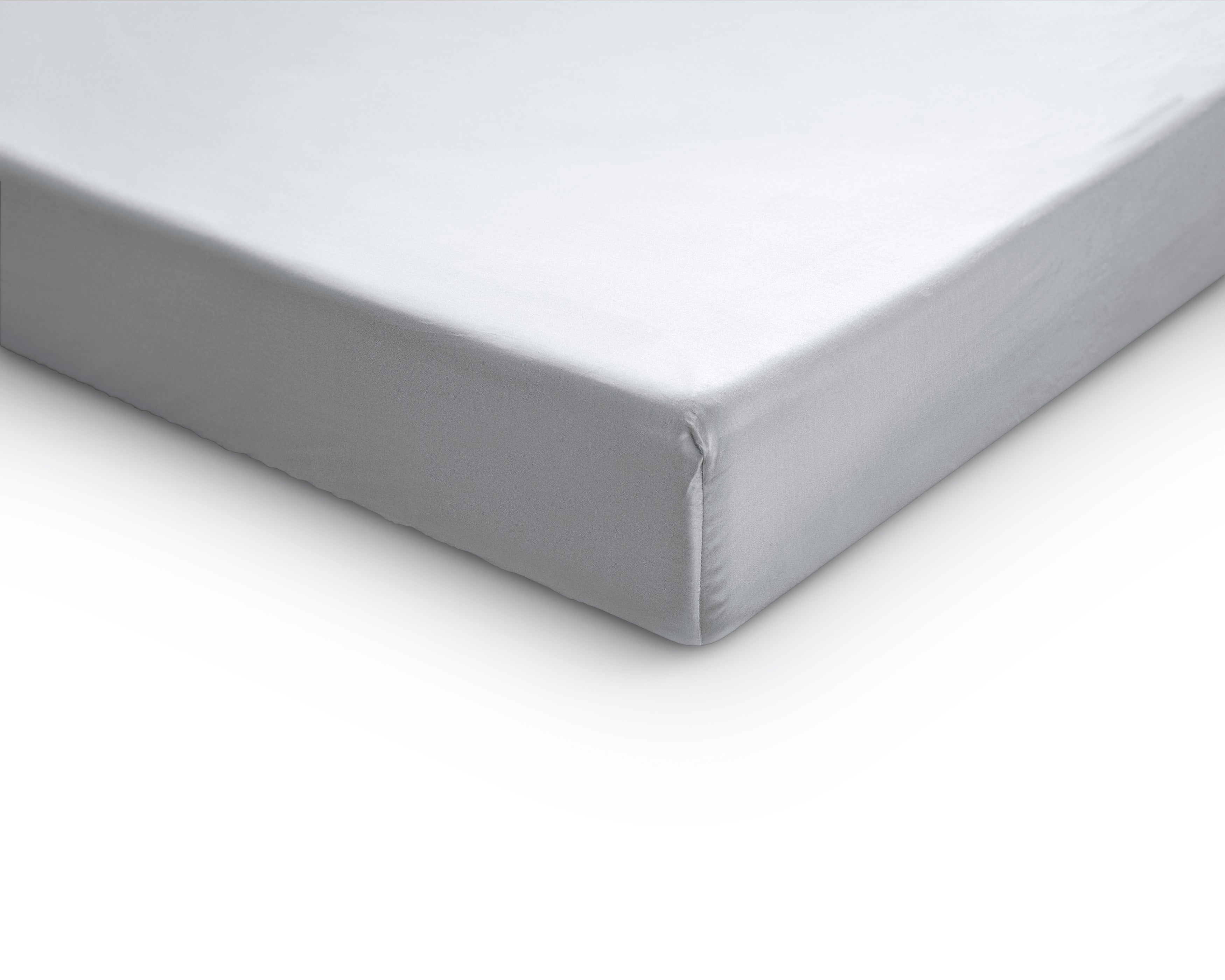 Topper Satin Fitted Sheet White - Reactive washed - Soft, smooth, breathable and has a light sheen - Free from harmful substances and skin-friendly