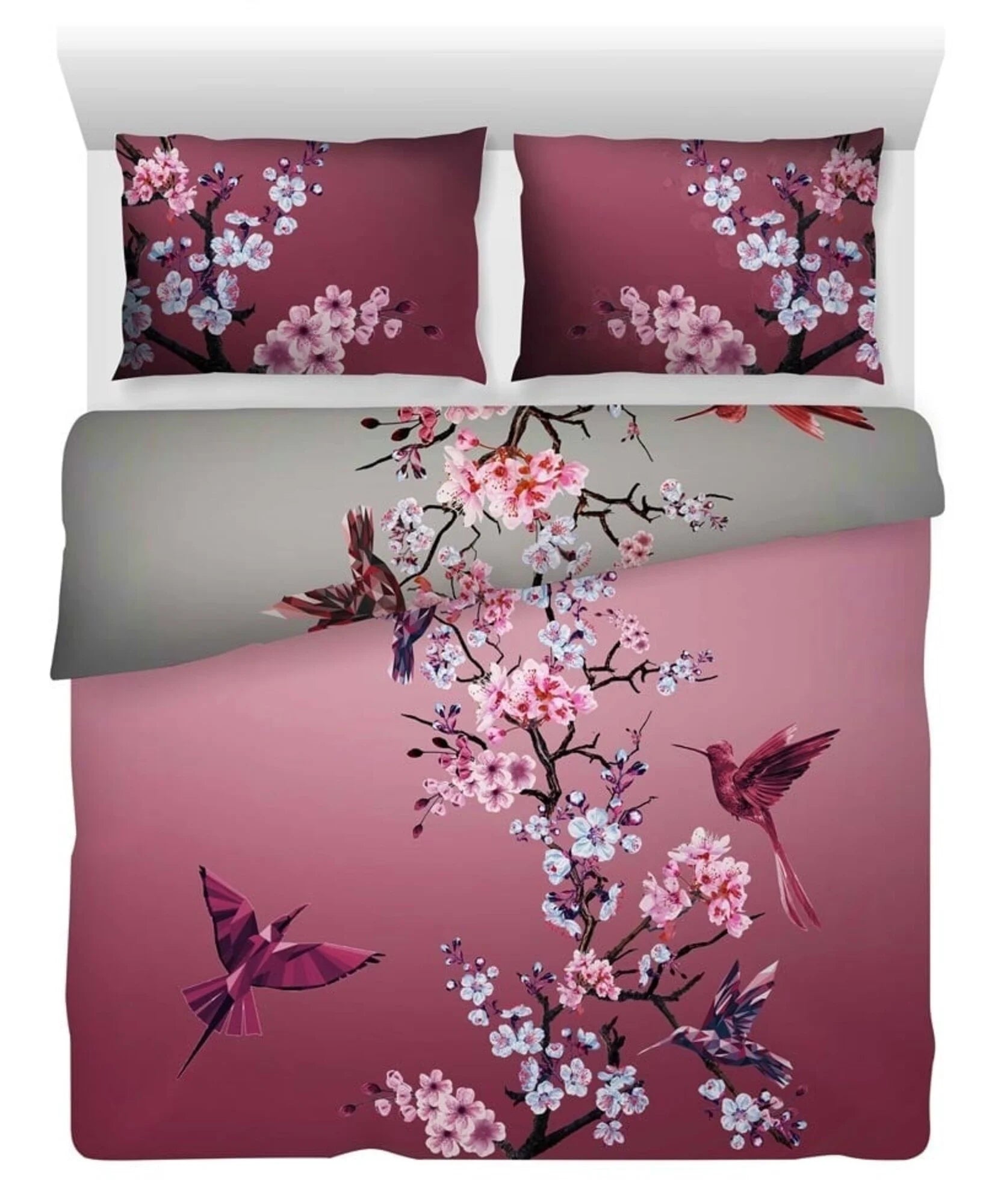 Treetop Cotton Satin Duvet Cover Double