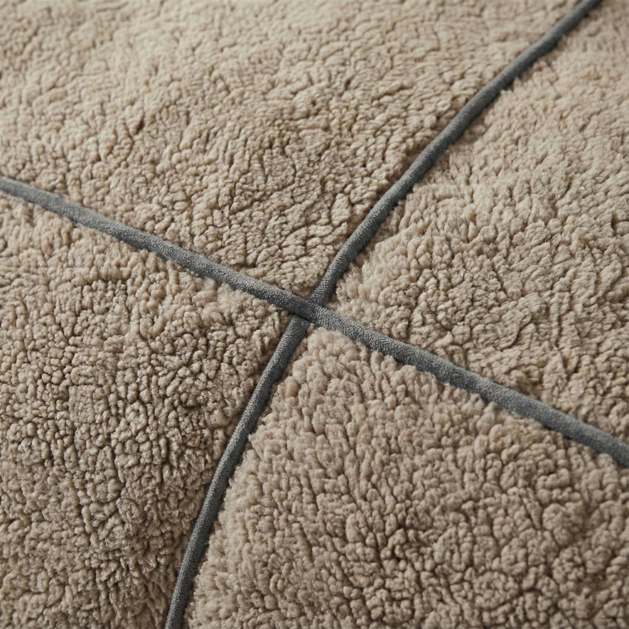 Trim Teddy Dekbedovertrek Donker Taupe