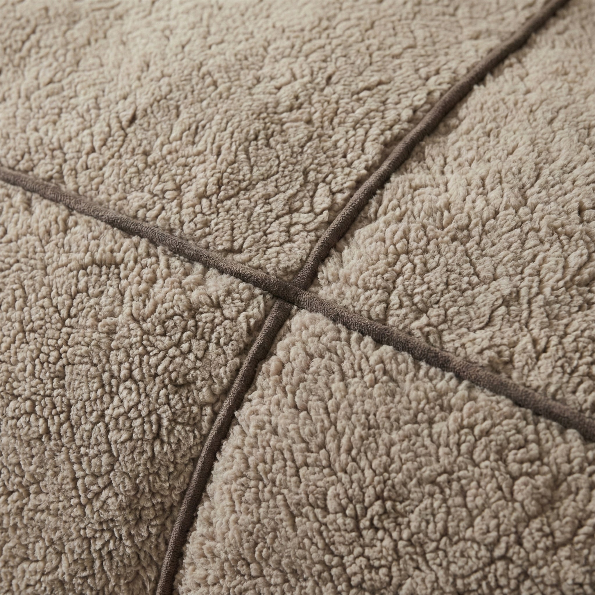 Trim Teddy Dekbedovertrek Taupe