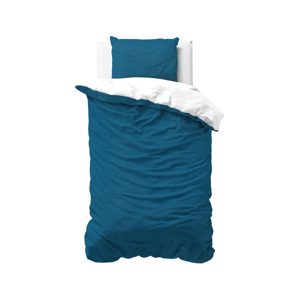 Twin Face Dekbedovertrek Navy/Wit