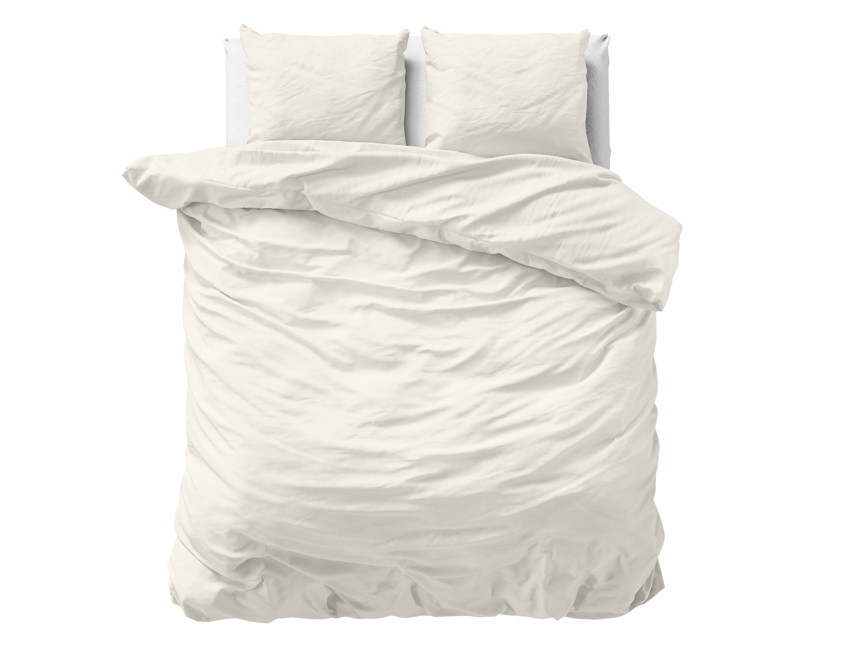 Uni Satin Duvet Cover Cream - Luxury Satin - High Quality - Modern