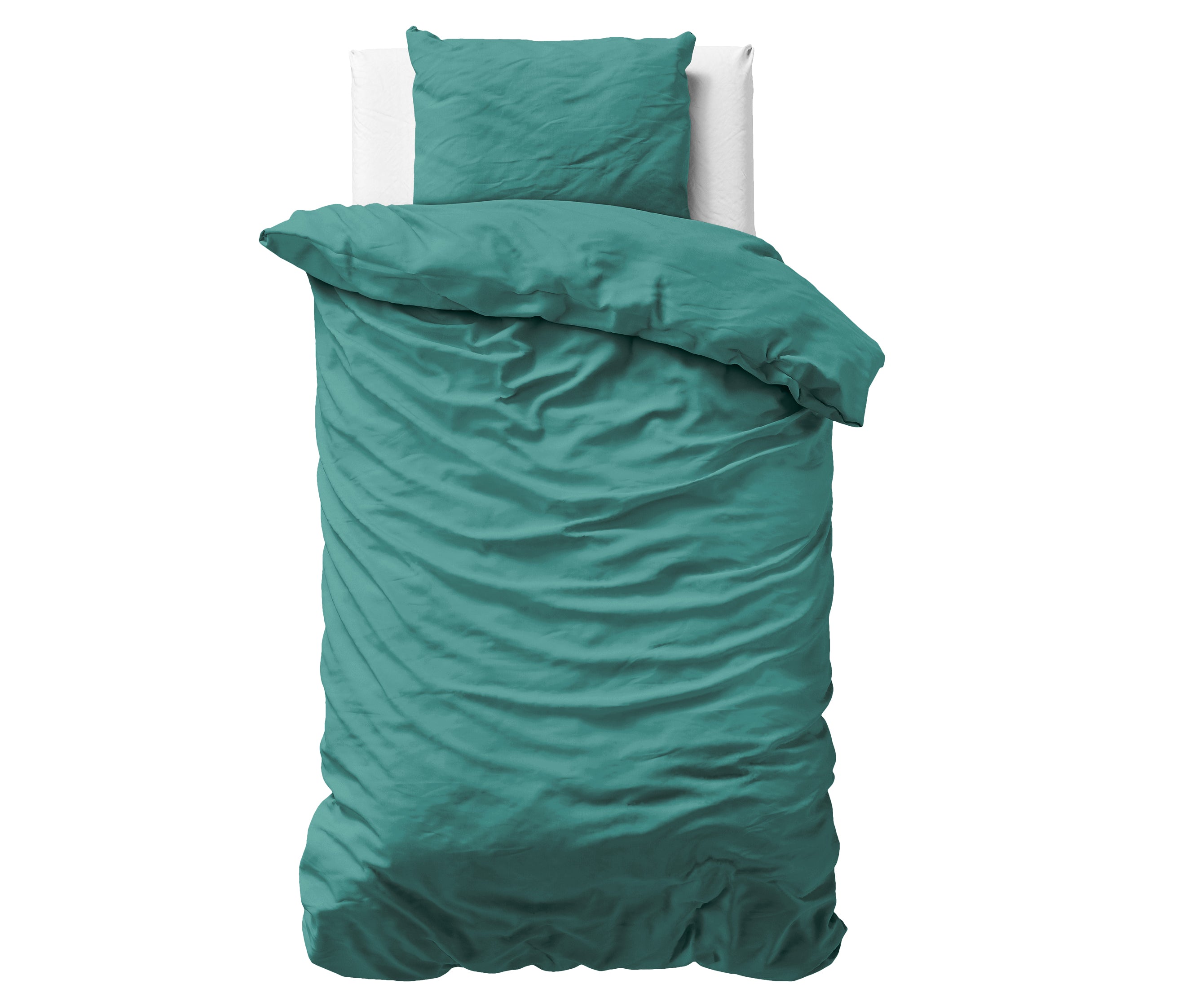 Uni Satin Duvet Cover Dark Green - Luxury Satin - High Quality - Modern