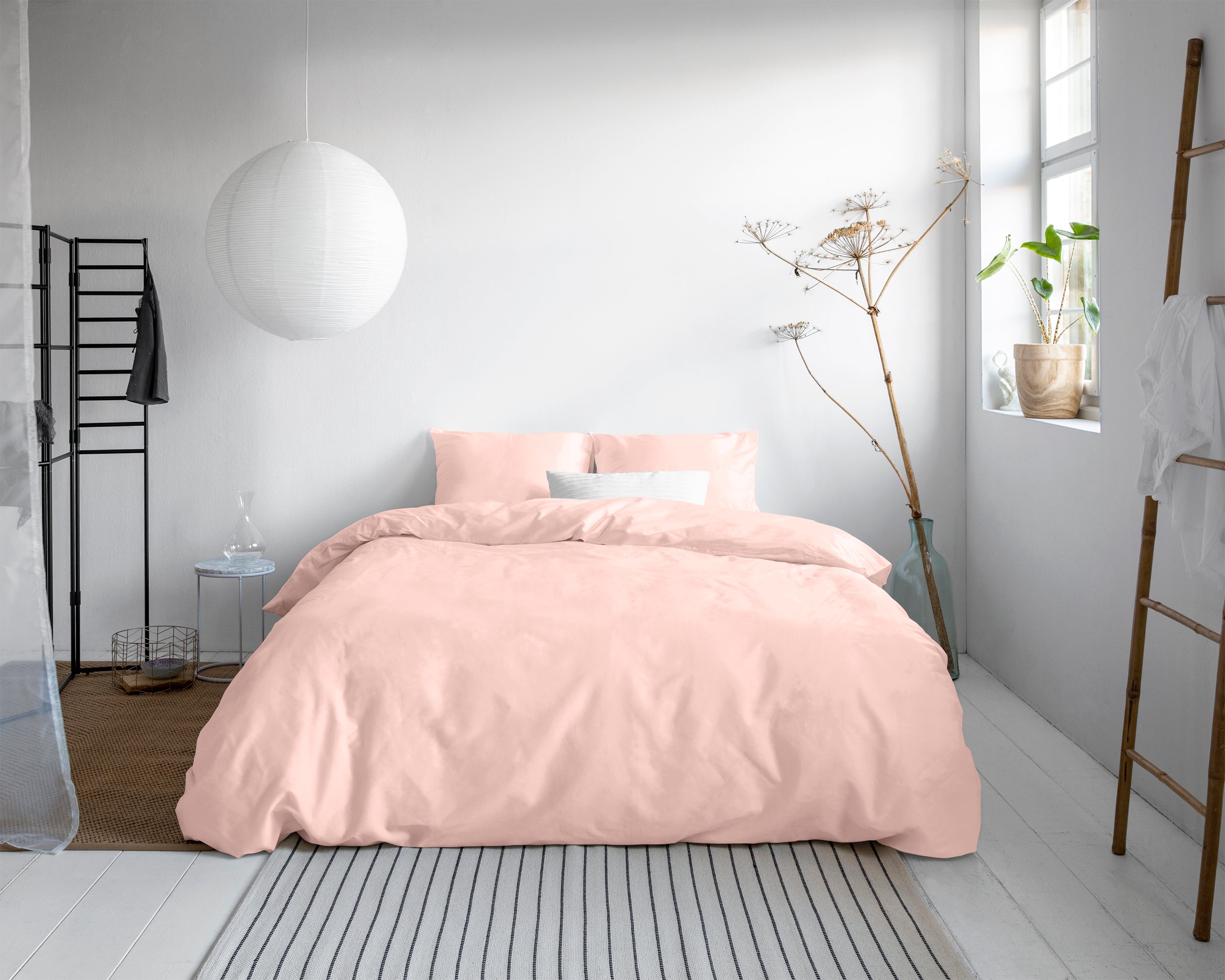 Katoen Satijn Dekbedovertrek Roze