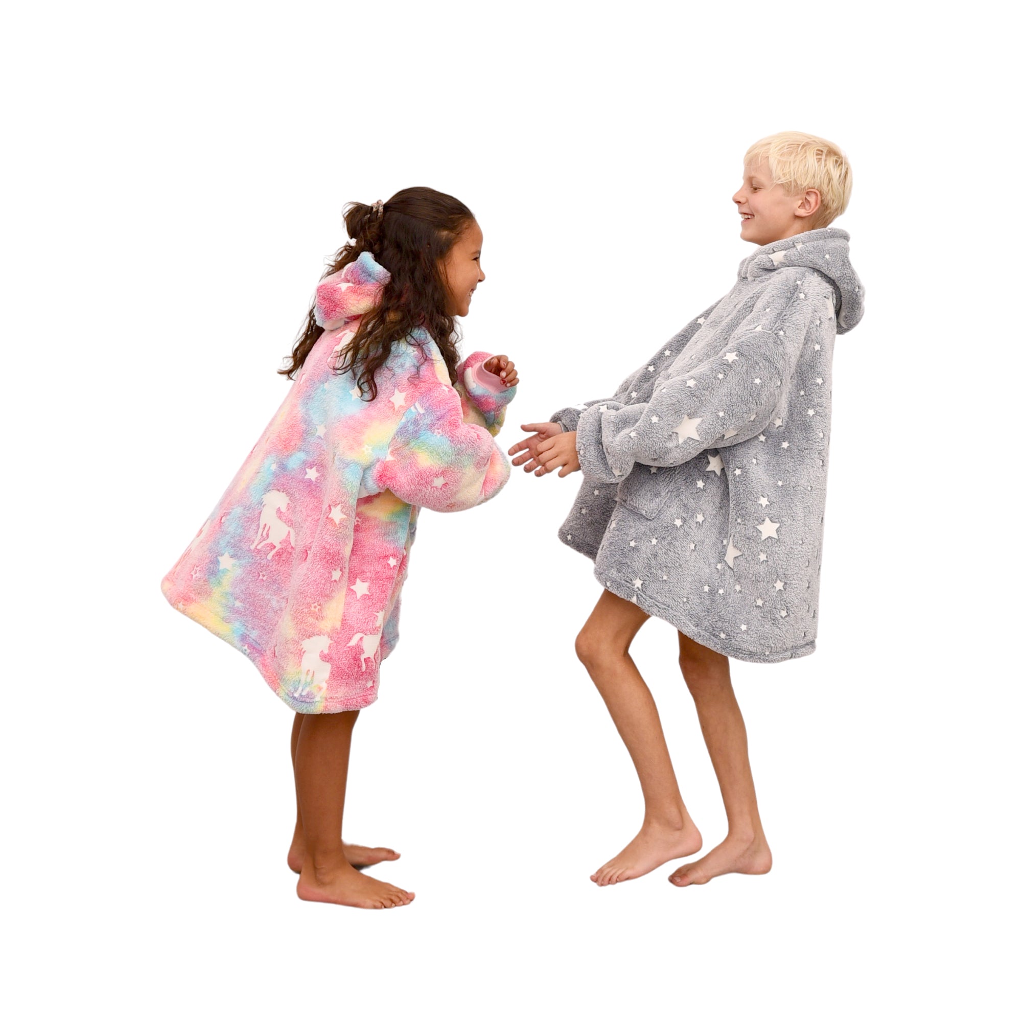 Unicorn hoodie Multi - 100% Teddy Polyester Microfleece - 240 GSM - Extra Soft Inside