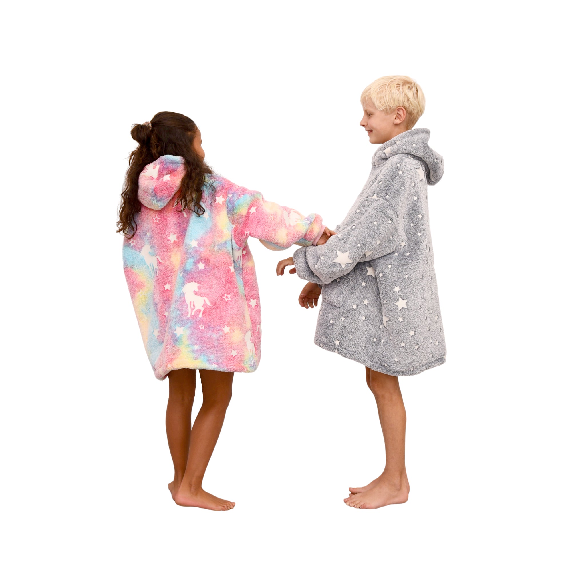 Unicorn hoodie Multi - 100% Teddy Polyester Microfleece - 240 GSM - Extra Soft Inside