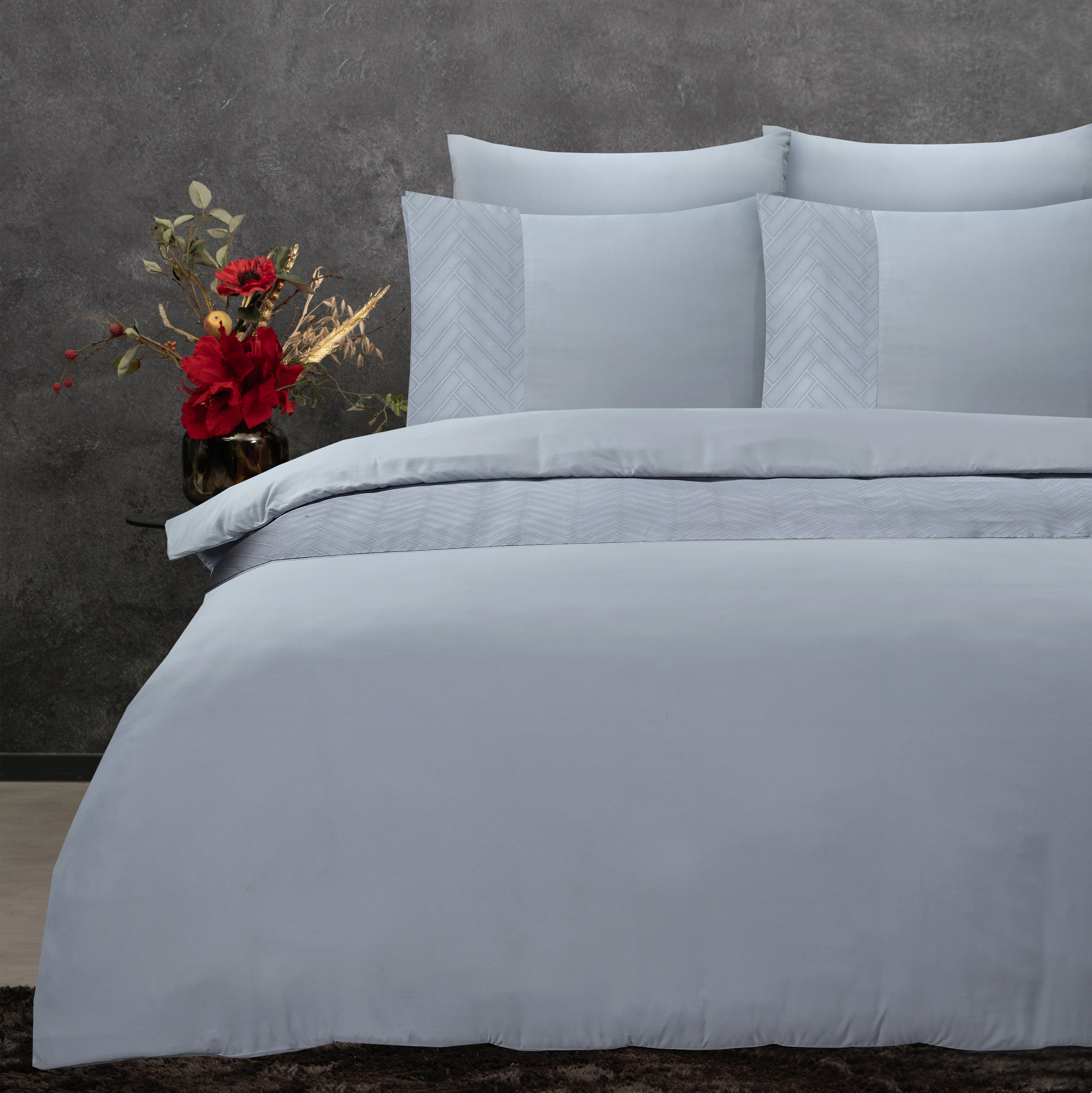 Valencia Duvet Cover Sand - Uni design - Intaglio design - Easy to wash