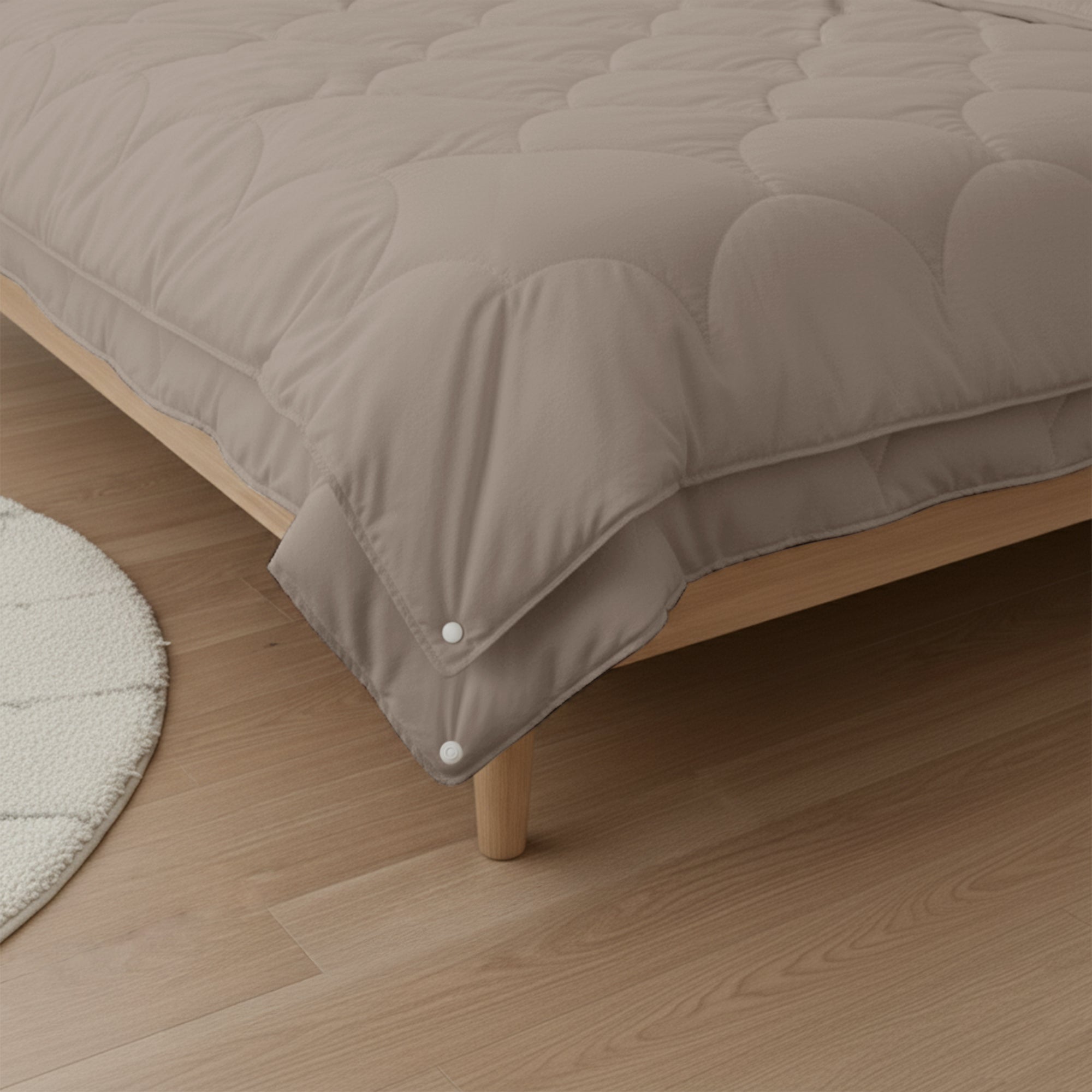 Valking 4 Seizoenen Dekbed Zonder Hoes - Taupe - Voor het hele jaar