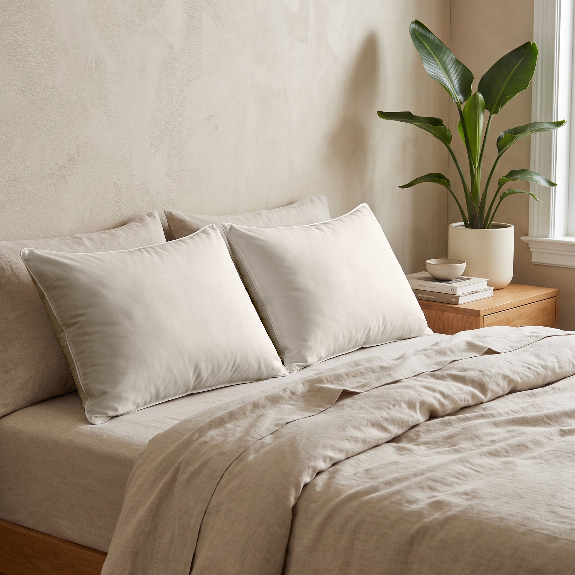 Valking Comfort Wasbaar & Aanpasbaar Hoofdkussen - Crème