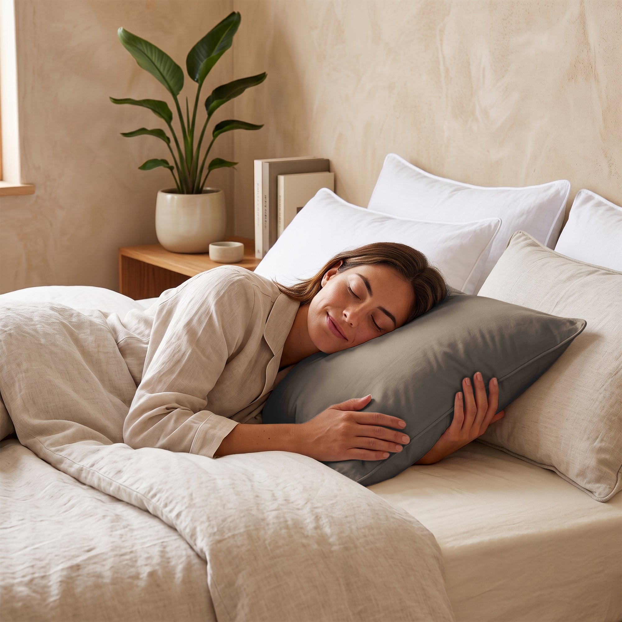 Valking Comfort Wasbaar & Aanpasbaar Hoofdkussen - Taupe
