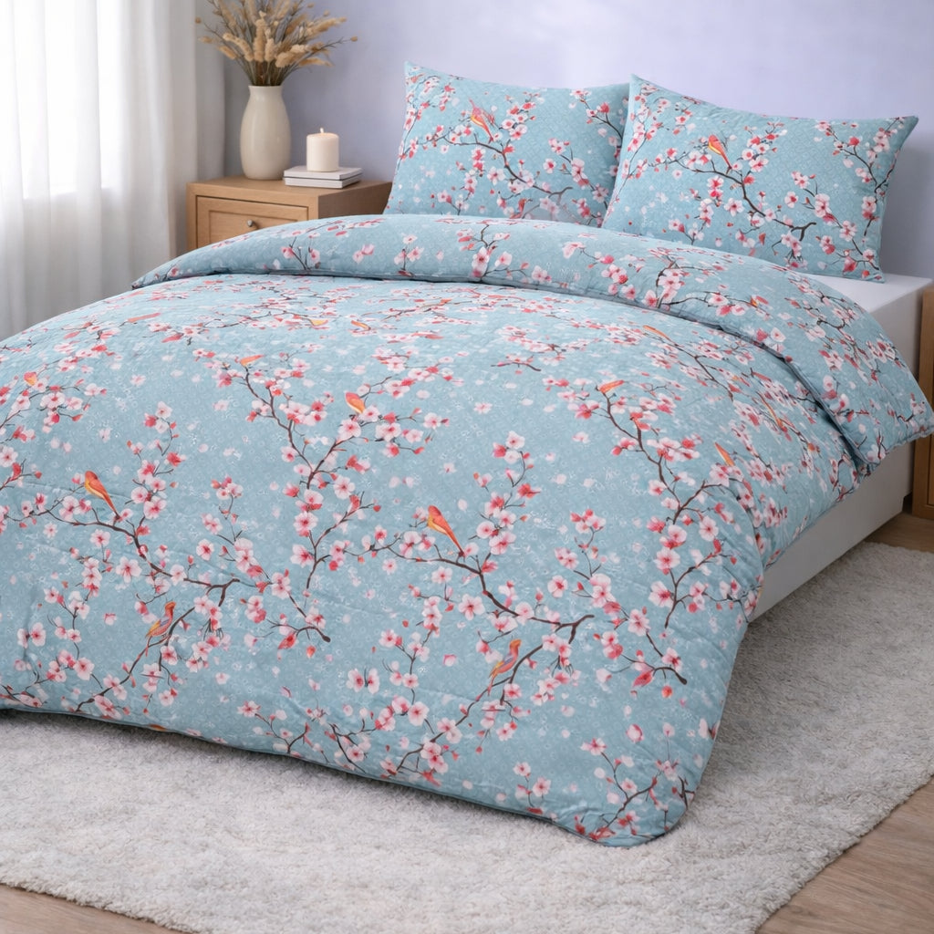 All-in-One Lazy Duvet Japan Blue - Duvet with pillowcases