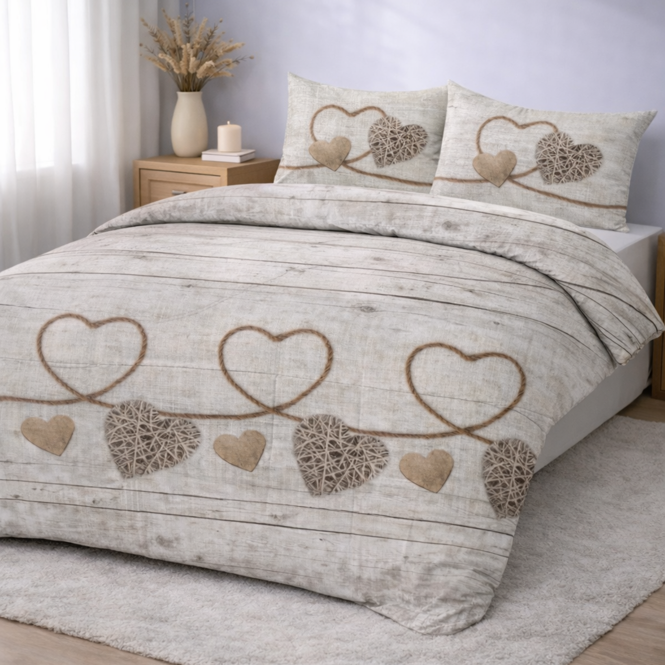 All-in-One Lazy Duvet Live Laugh Love - Duvet with pillowcases