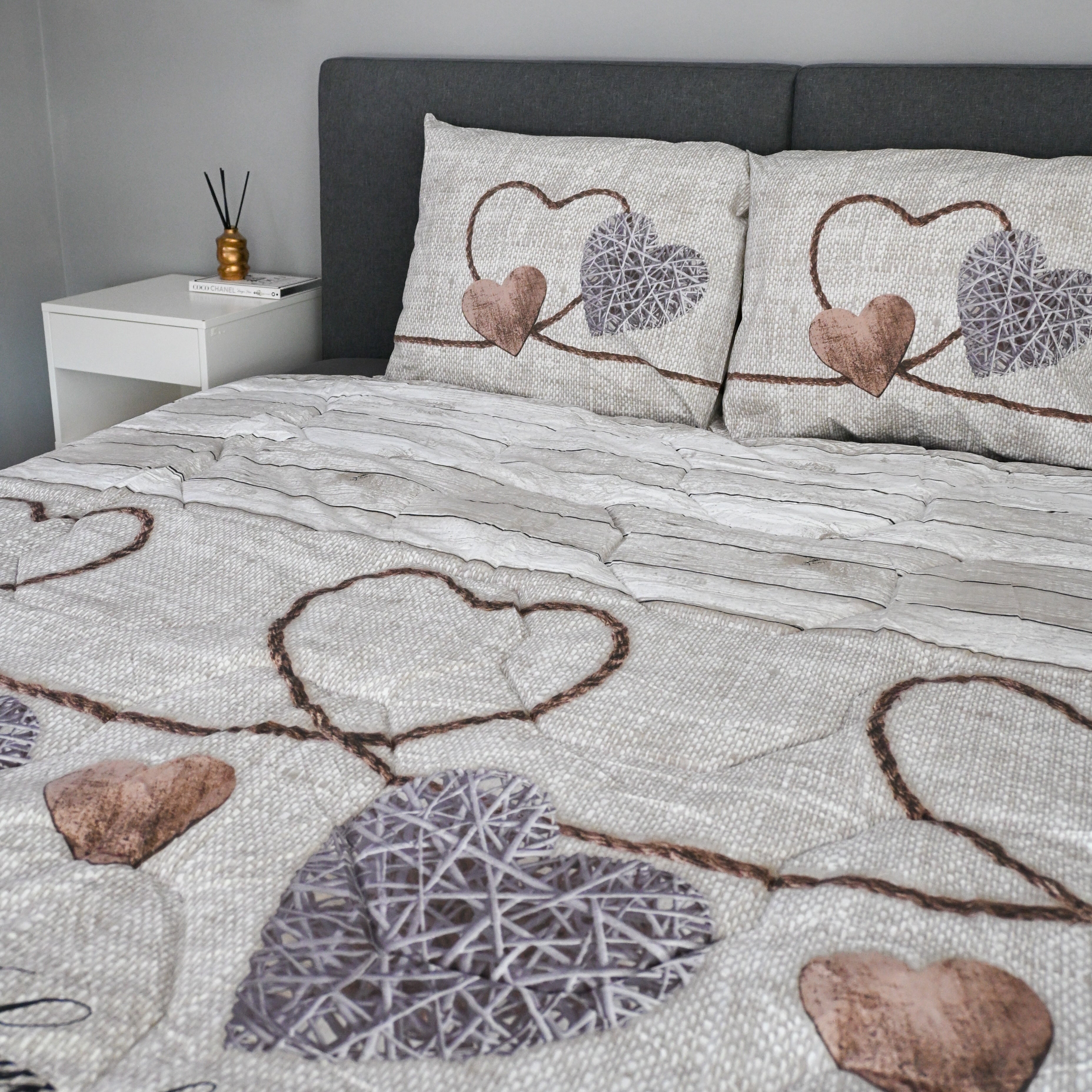 All-in-One Lazy Duvet Live Laugh Love - Duvet with pillowcases