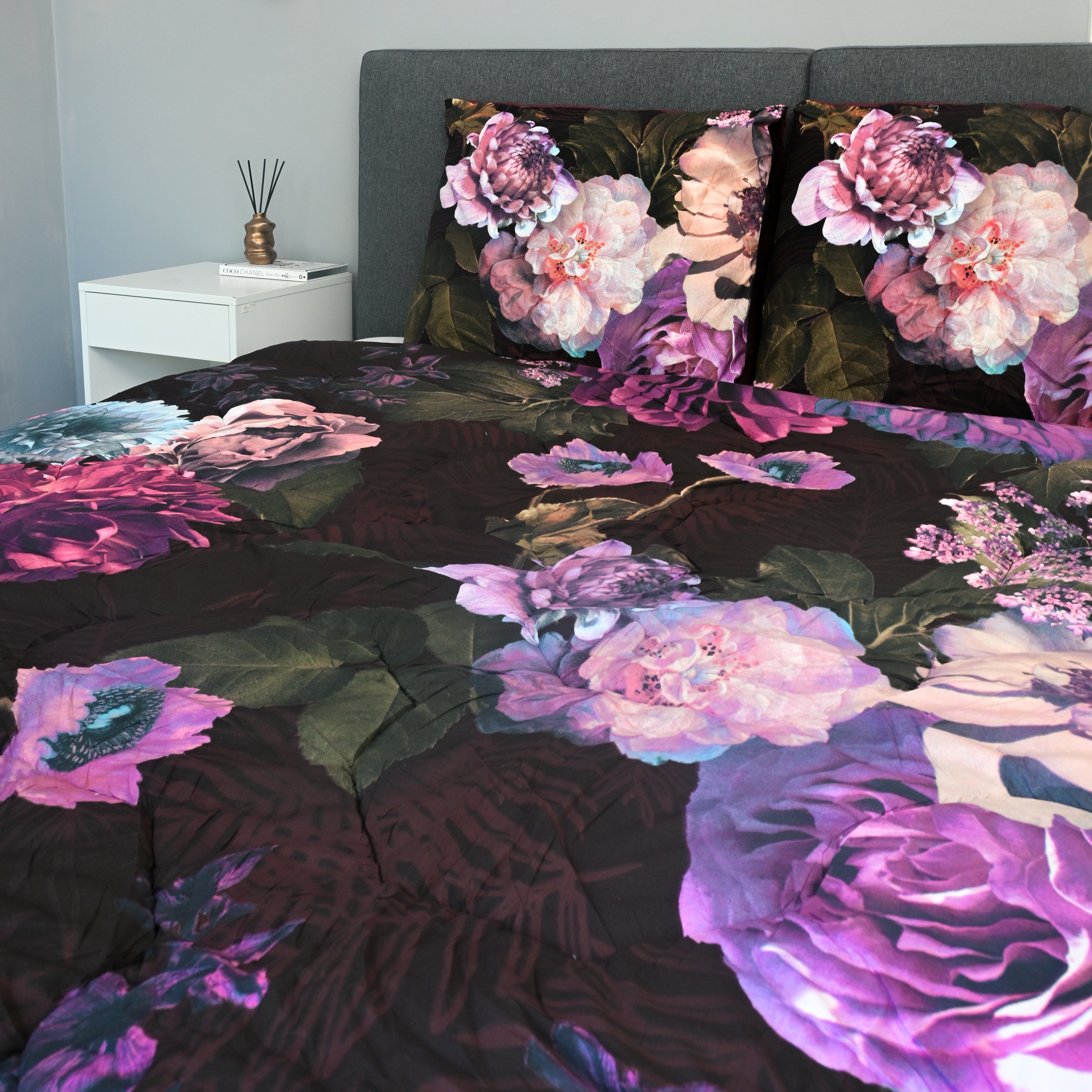 All-in-One Lazy Duvet Purple Flowers - Shipping from September 29th