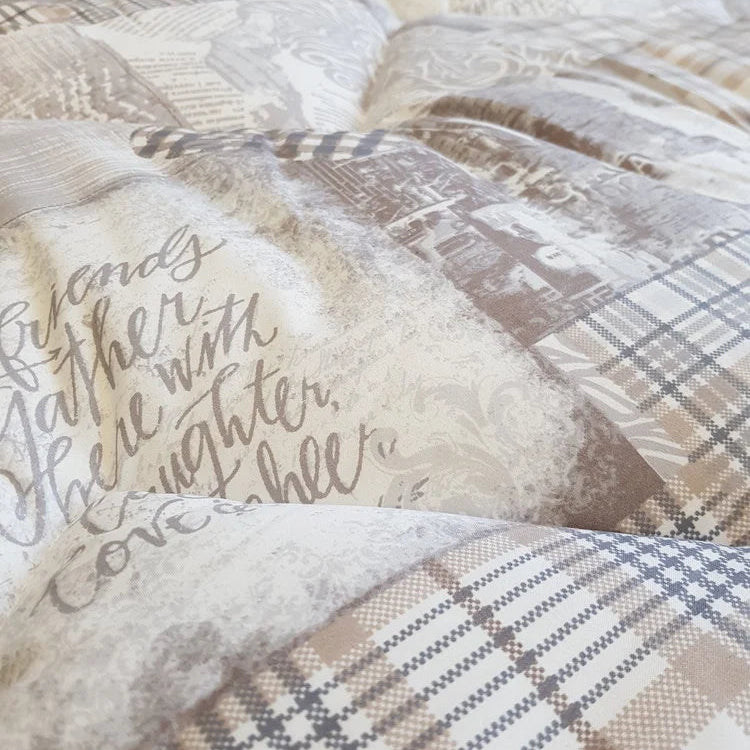 Valking Dekbed Zonder Overtrek - Beige & Taupe - Voor het hele jaar