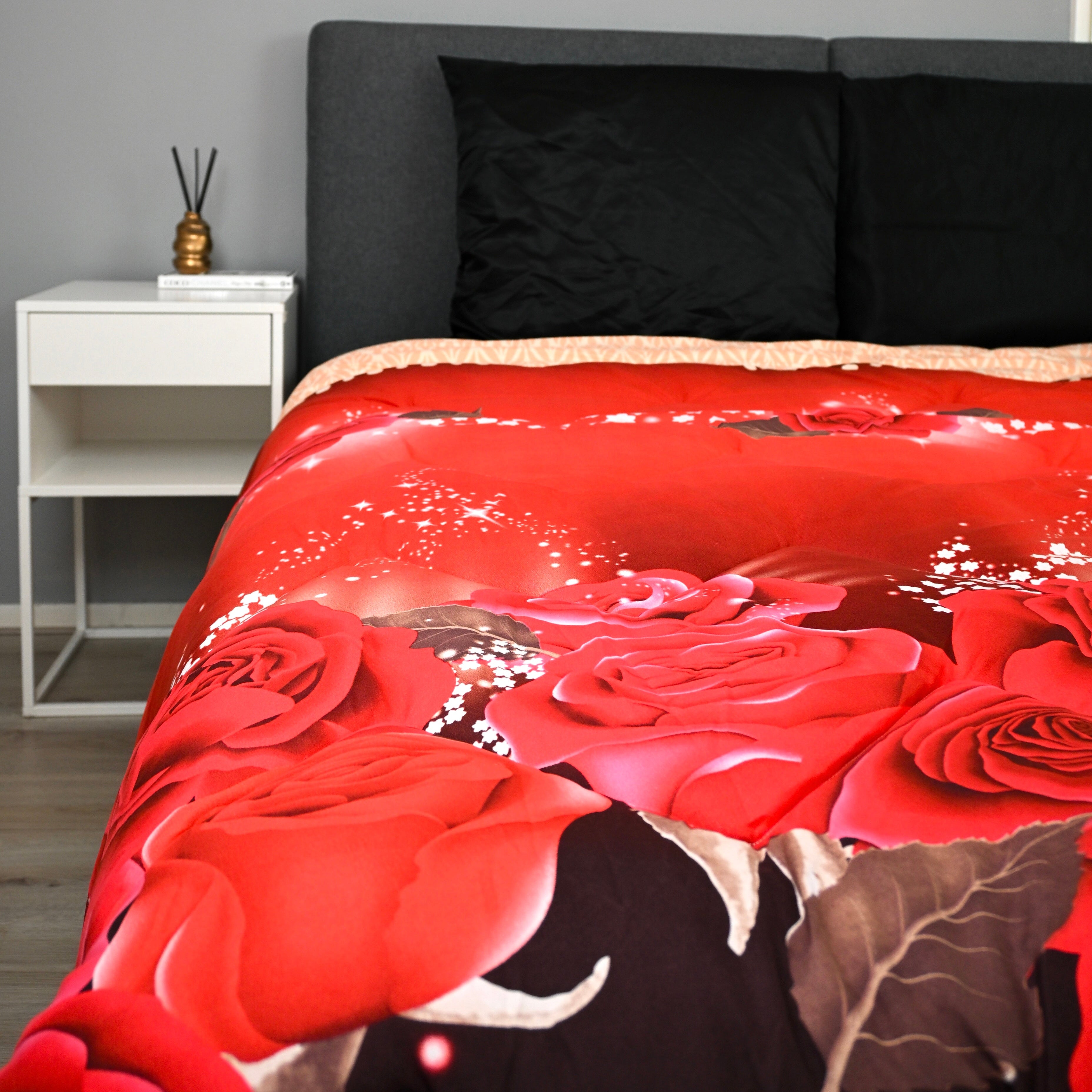 Valking Dekbed Zonder Overtrek - Rode Rozen - Voor het hele jaar