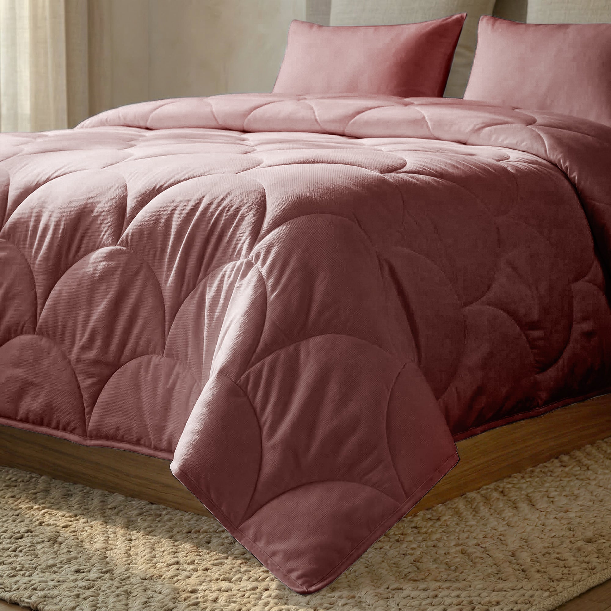 Valking® Dekbed - Katoen Percale - Roze - Voor het hele jaar + Slopen