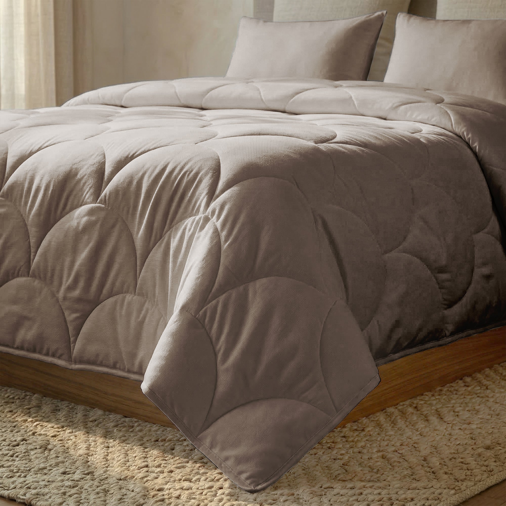 Valking® Dekbed - Katoen Percale - Taupe - Voor het hele jaar + Slopen