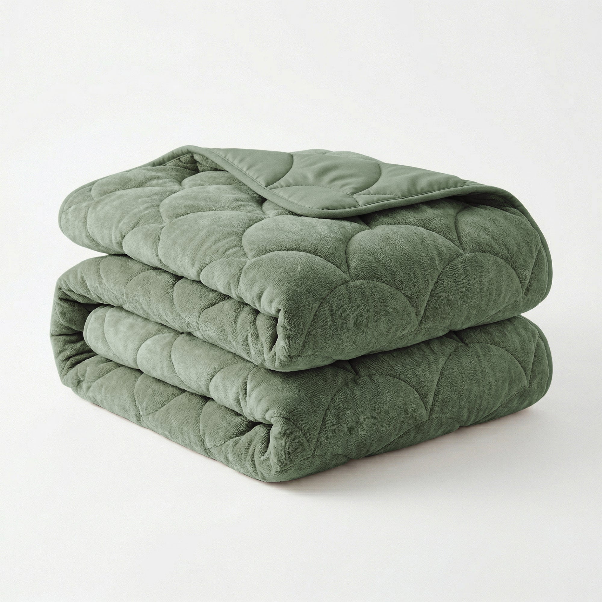 Valking® Dekbed Chenille Velvet Emboss - Groen - Voor het hele jaar