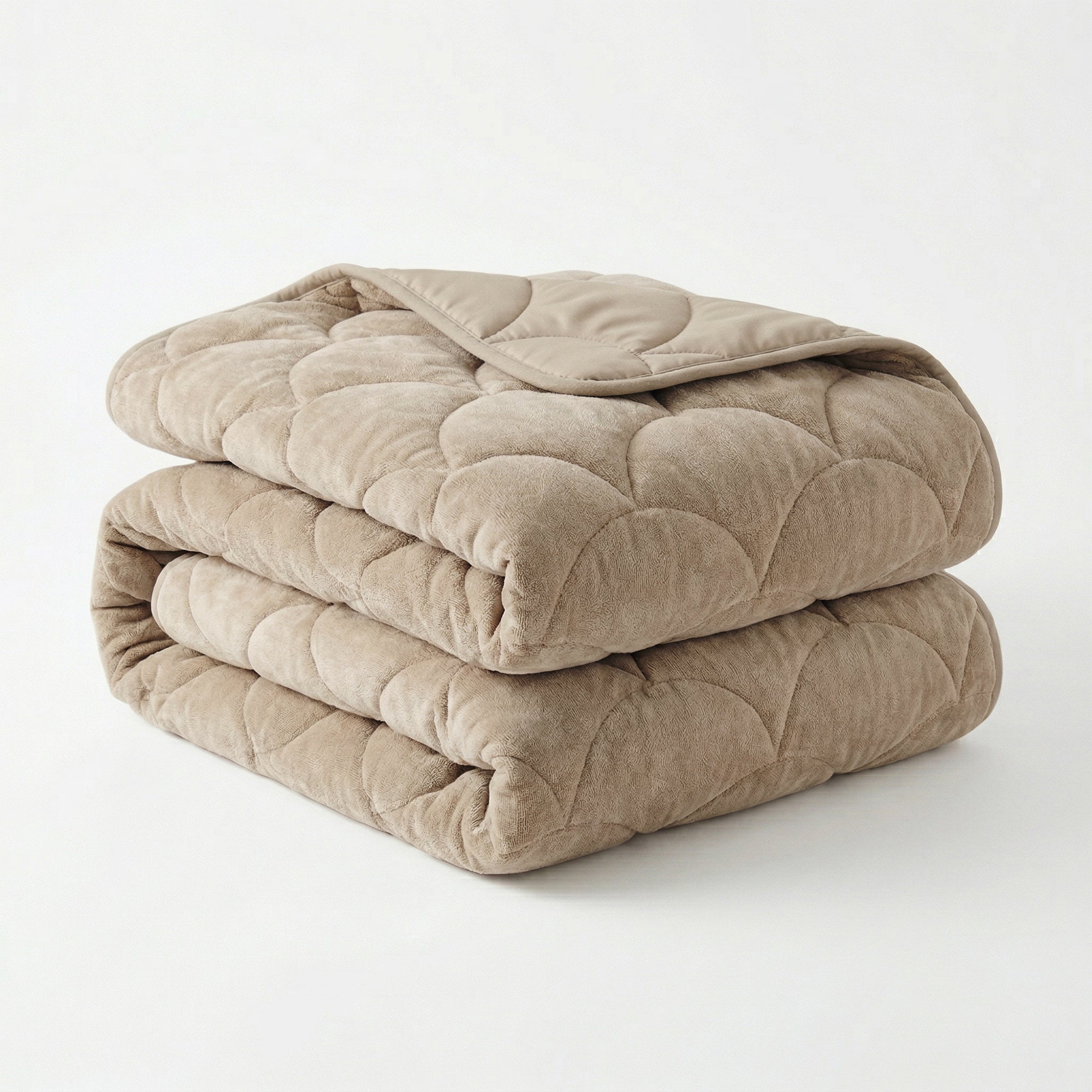 Valking® Dekbed Chenille Velvet Emboss - Taupe - Voor het hele jaar