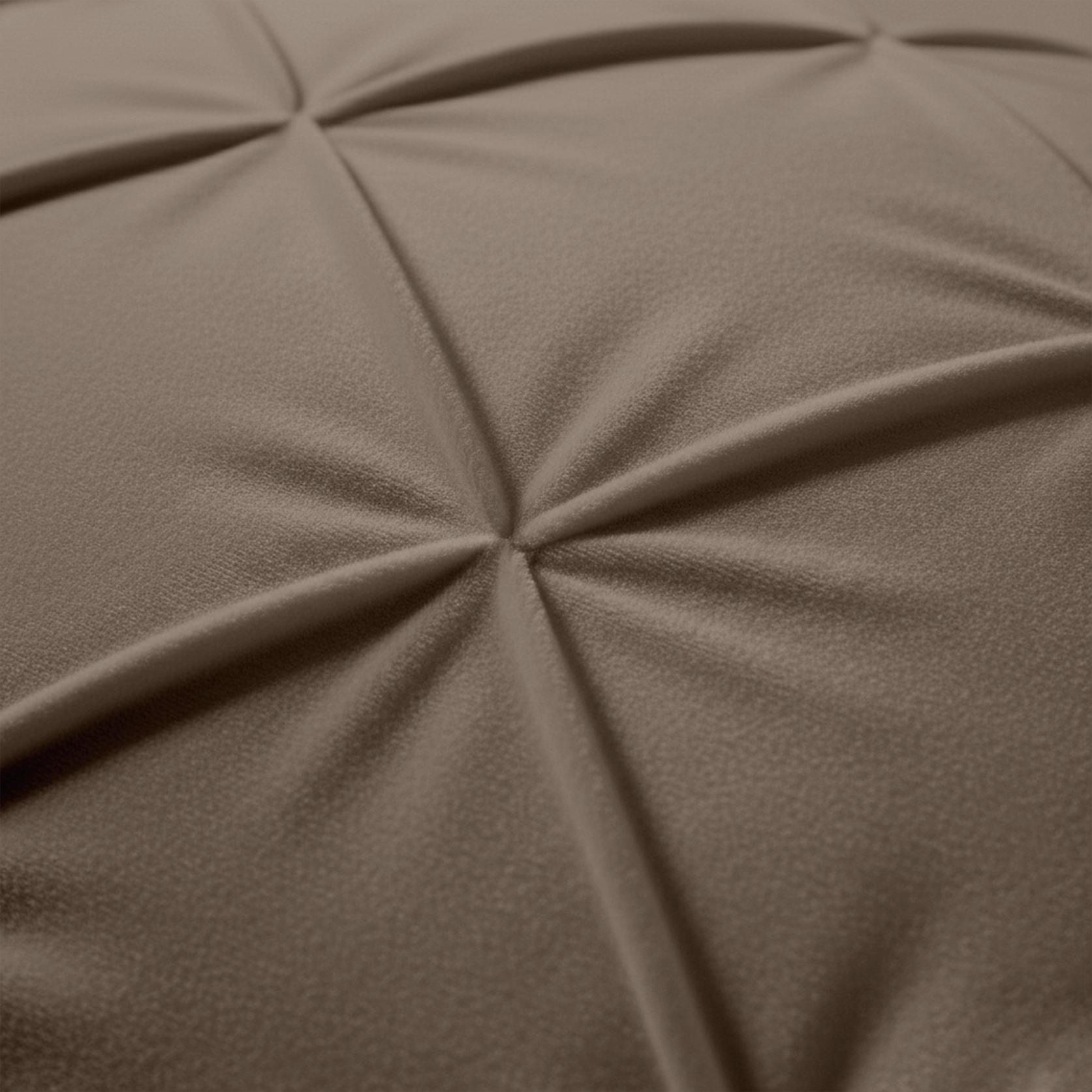 Valking® Kussenslopen - Velvet Diamant Pintuck - Dark Taupe - 2 Stuks