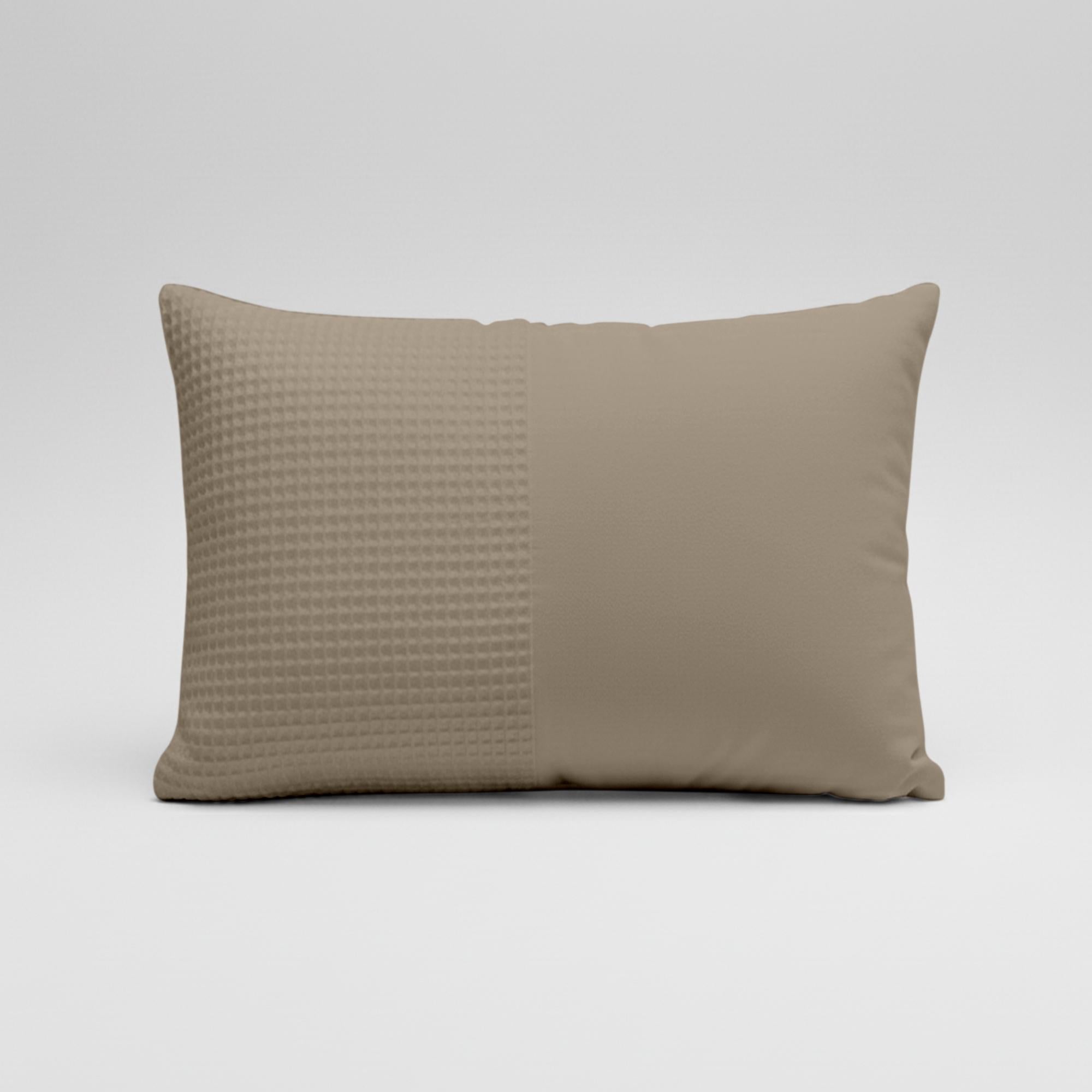 Valking® Kussenslopen - Wafel Band - Taupe - Set van 2 stuks - 60x70cm