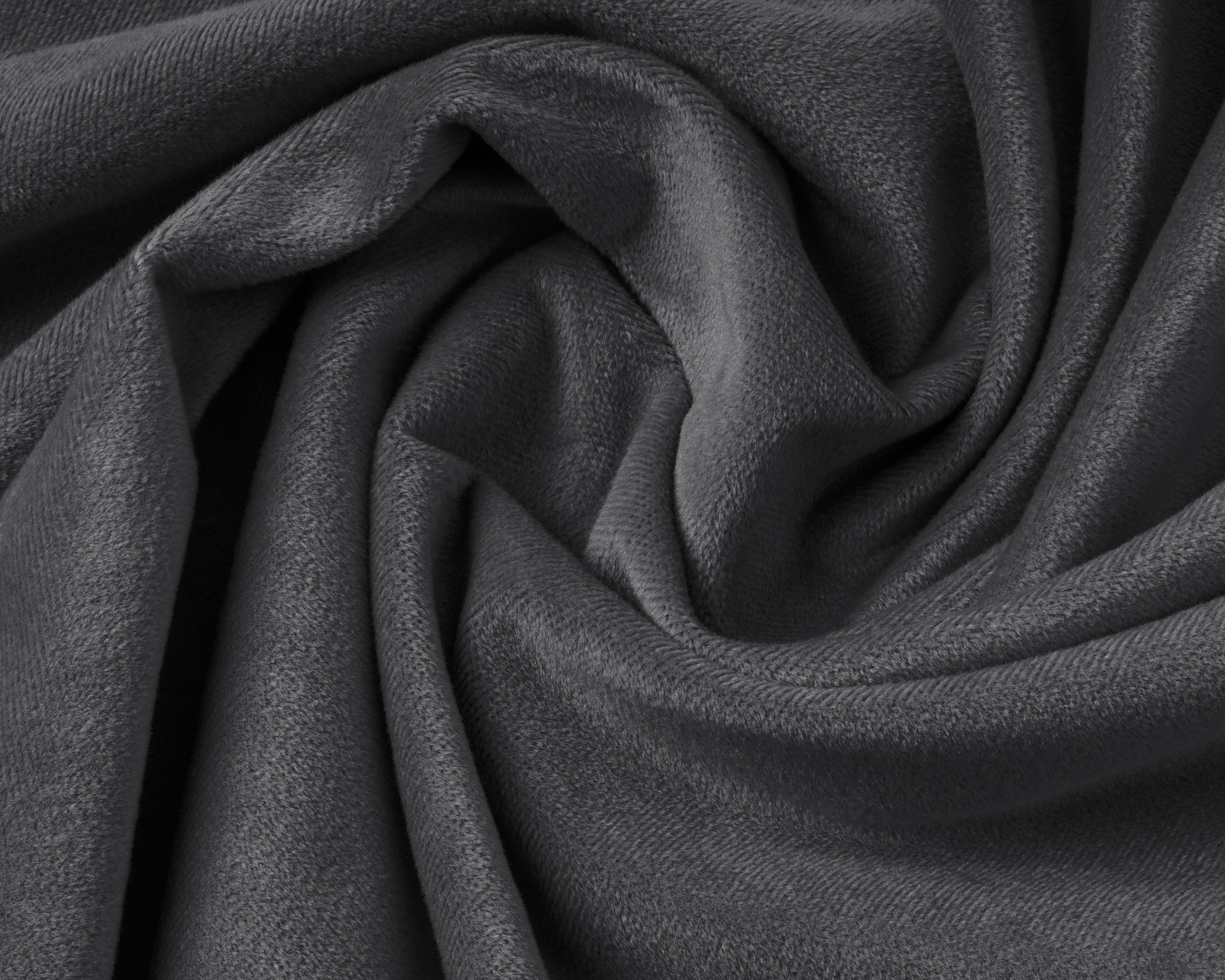 Velvet 2-in-1 pillowcases Anthracite 60 x 70 - Velvet soft - Velvet fabric - 2 pieces in 1 package
