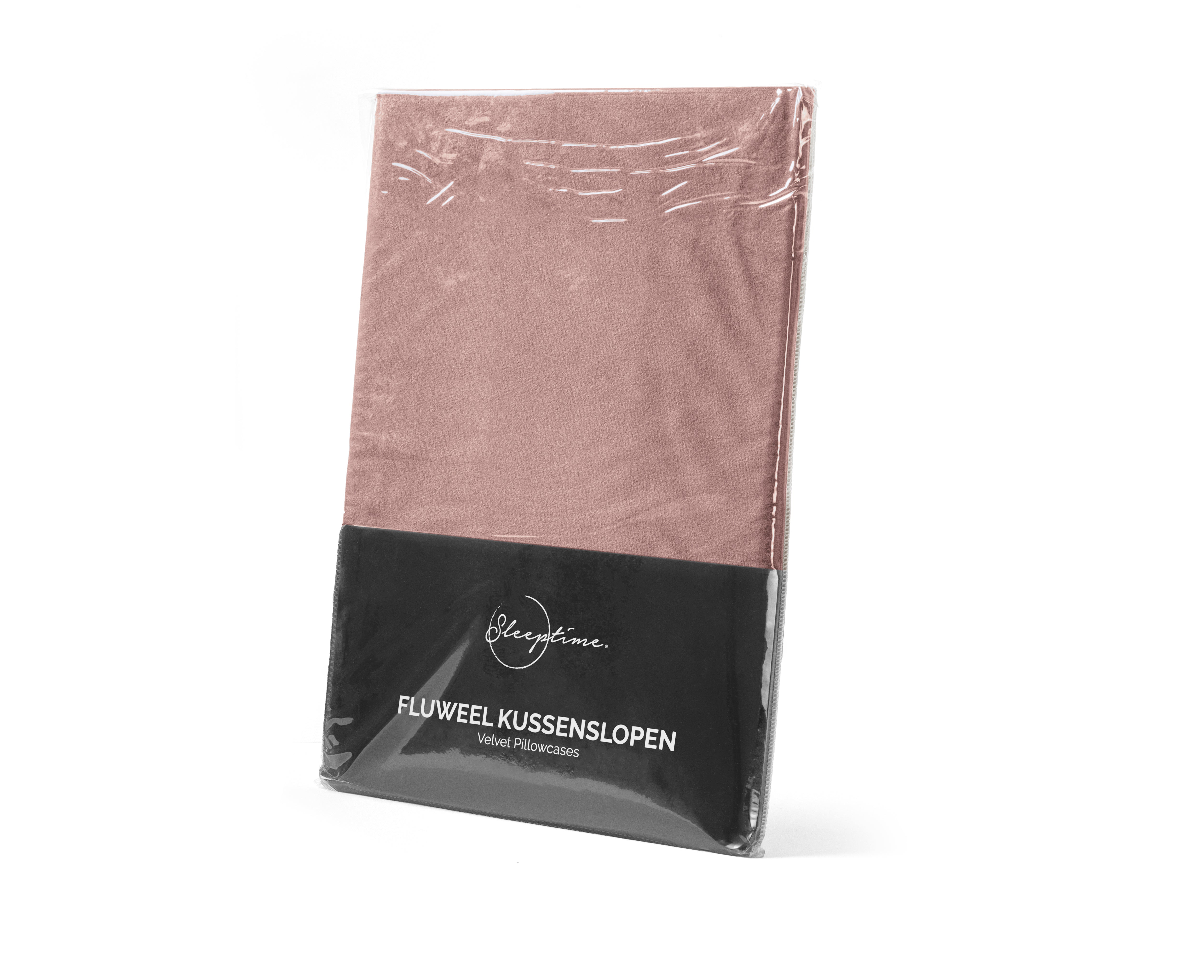 Velvet 2-in-1 pillowcases, Old Pink, 60 x 70 cm - Velvet soft - Velvet fabric - 2 pieces in 1 package