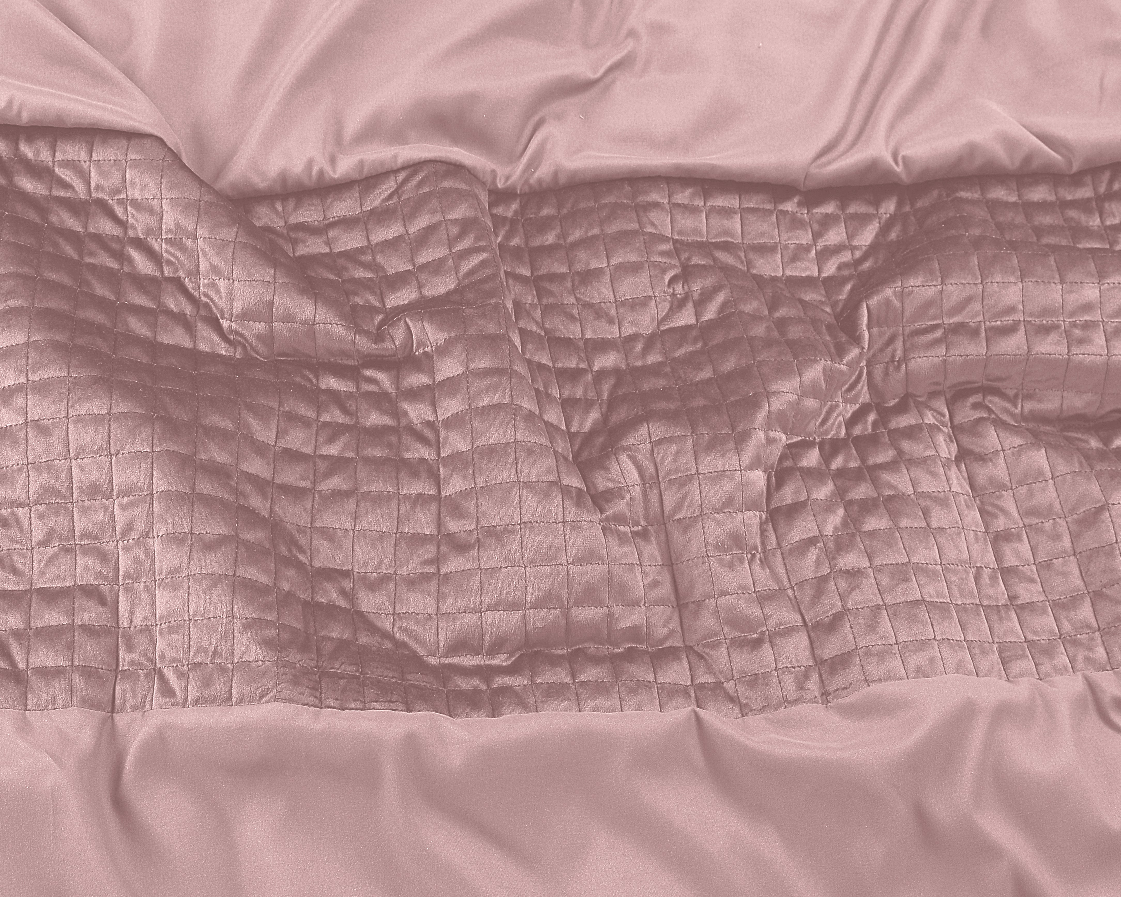 Velvet Band Roze Dekbedovertrek - Luxe velvet band - Fluweel zacht - Carre gestikt