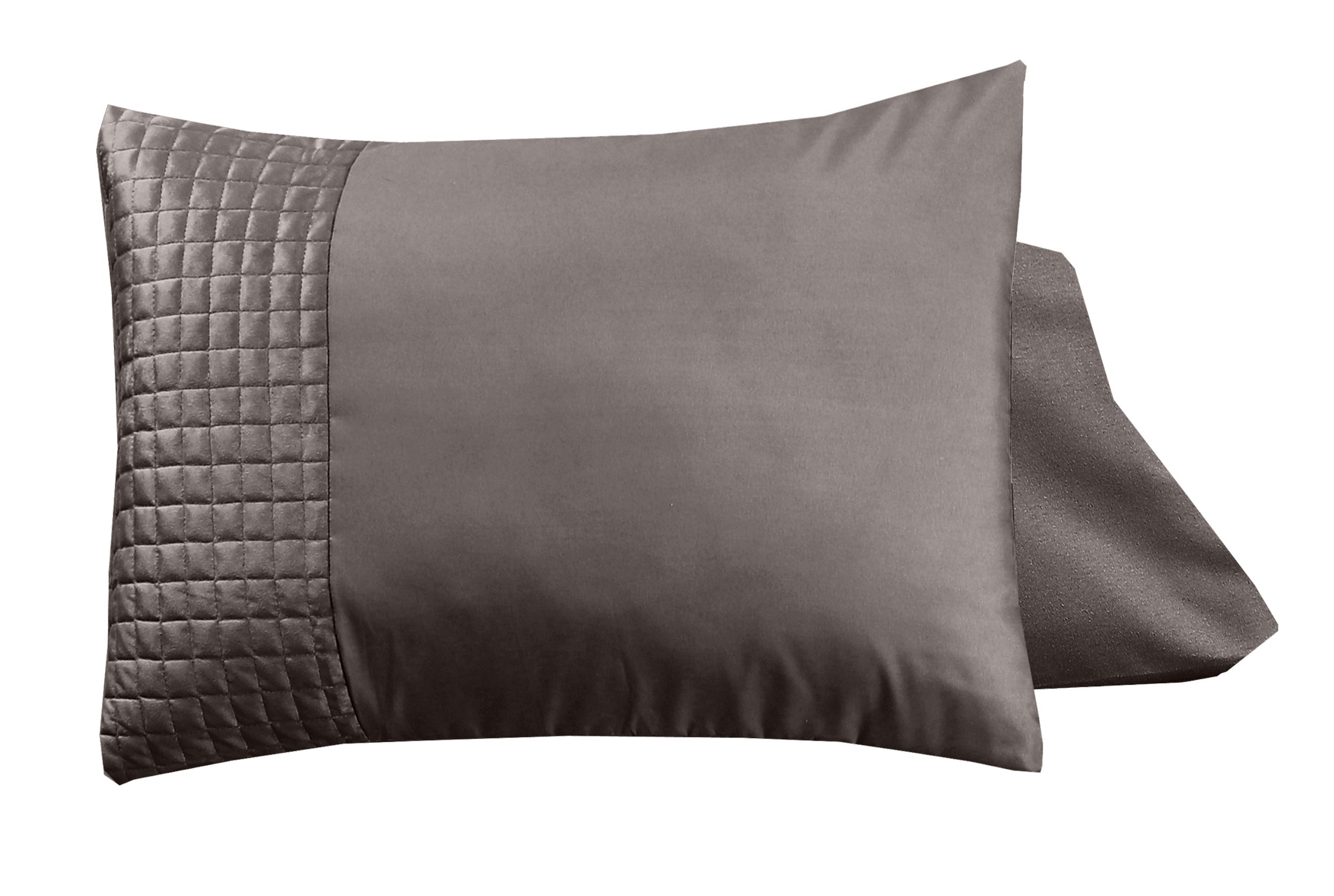 Velvet Band Taupe 2-pack pillowcases Taupe 60 x 70 - Hotel chic - Velvet soft - Luxuriously packaged