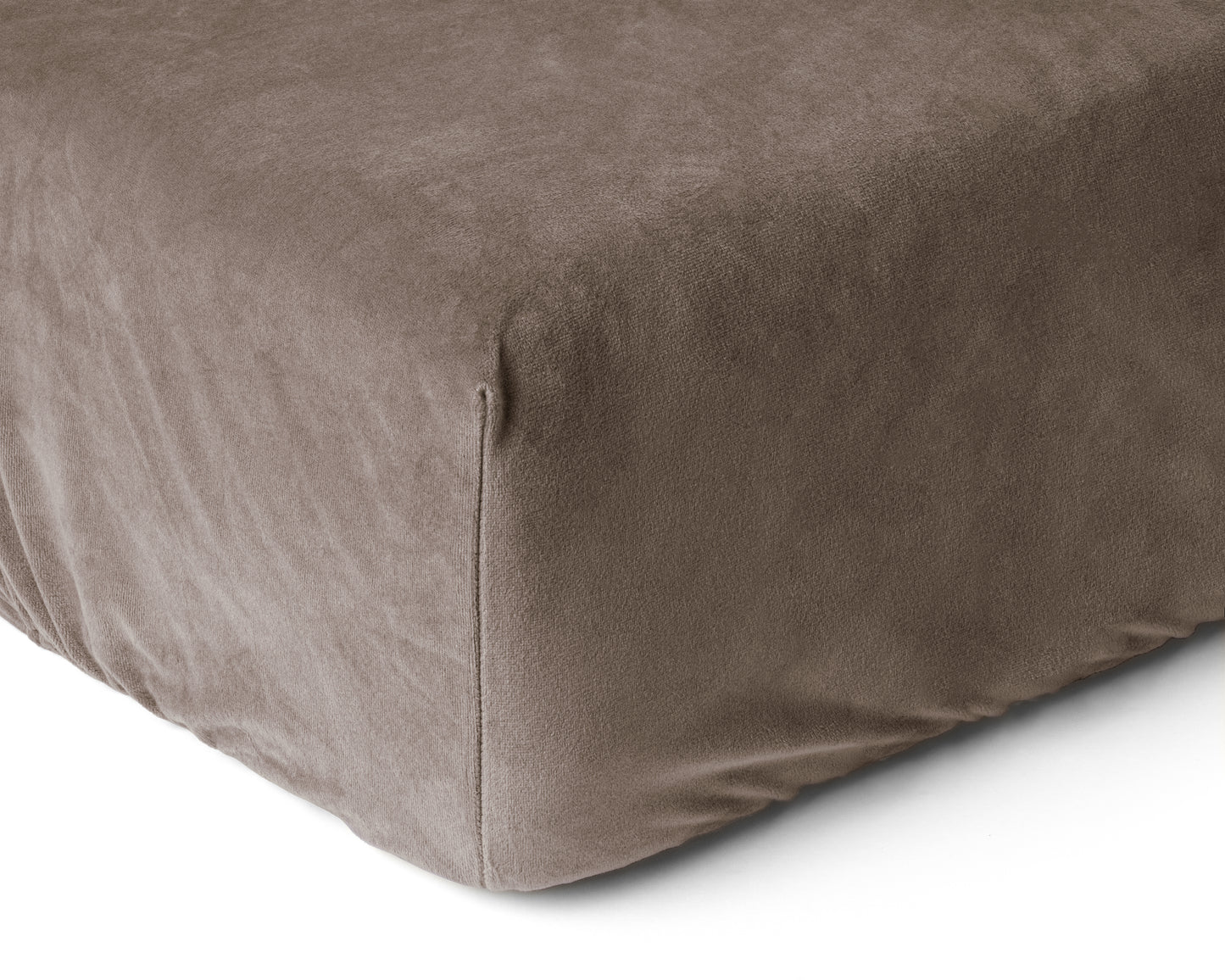 Velvet Hoeslaken Taupe - Warm voor de winter - Zacht en soepel - Vocht absorberend