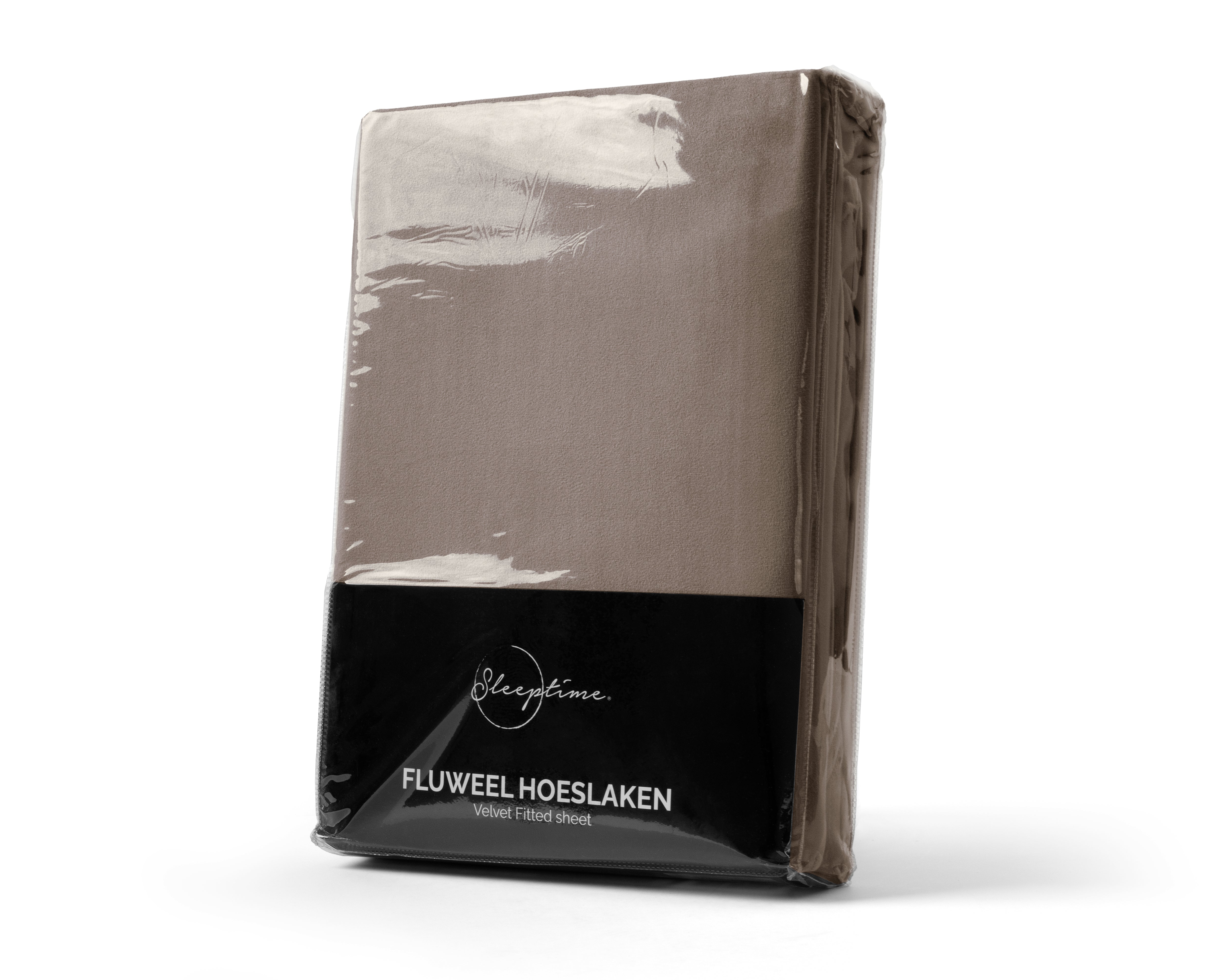 Velvet Hoeslaken Taupe - Warm voor de winter - Zacht en soepel - Vocht absorberend