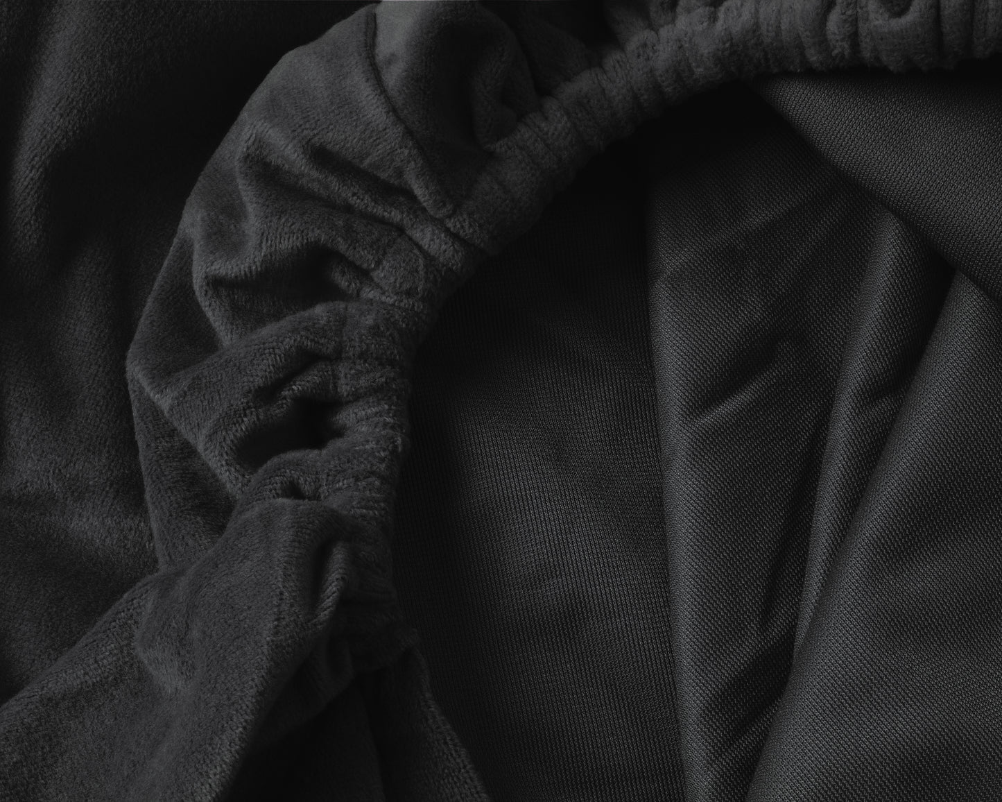 Velvet Hoeslaken Zwart - Warm voor de winter - Zacht en soepel - Vocht absorberend