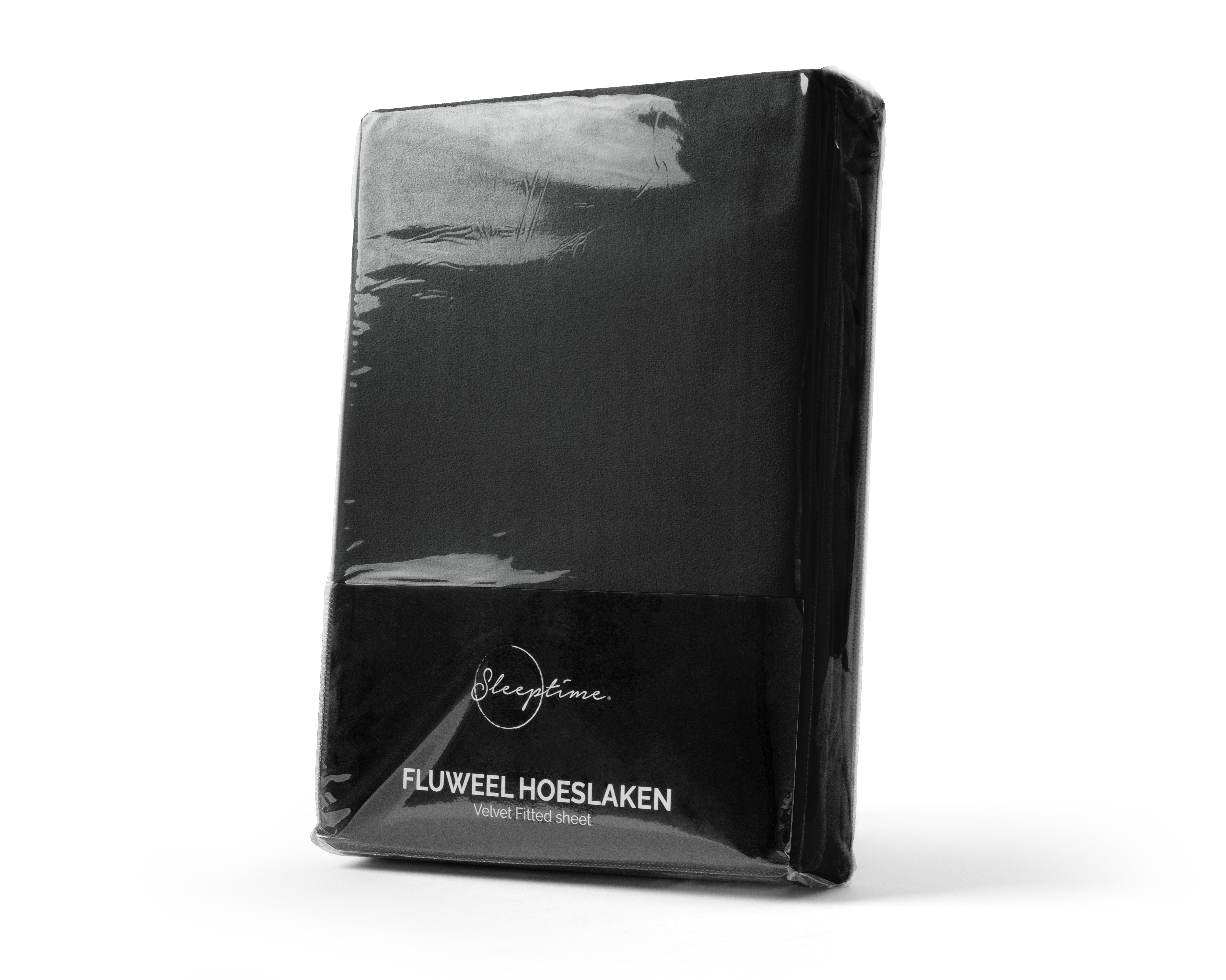 Velvet Fitted Sheet Black - Warm for the winter - Soft and supple - Moisture absorbent