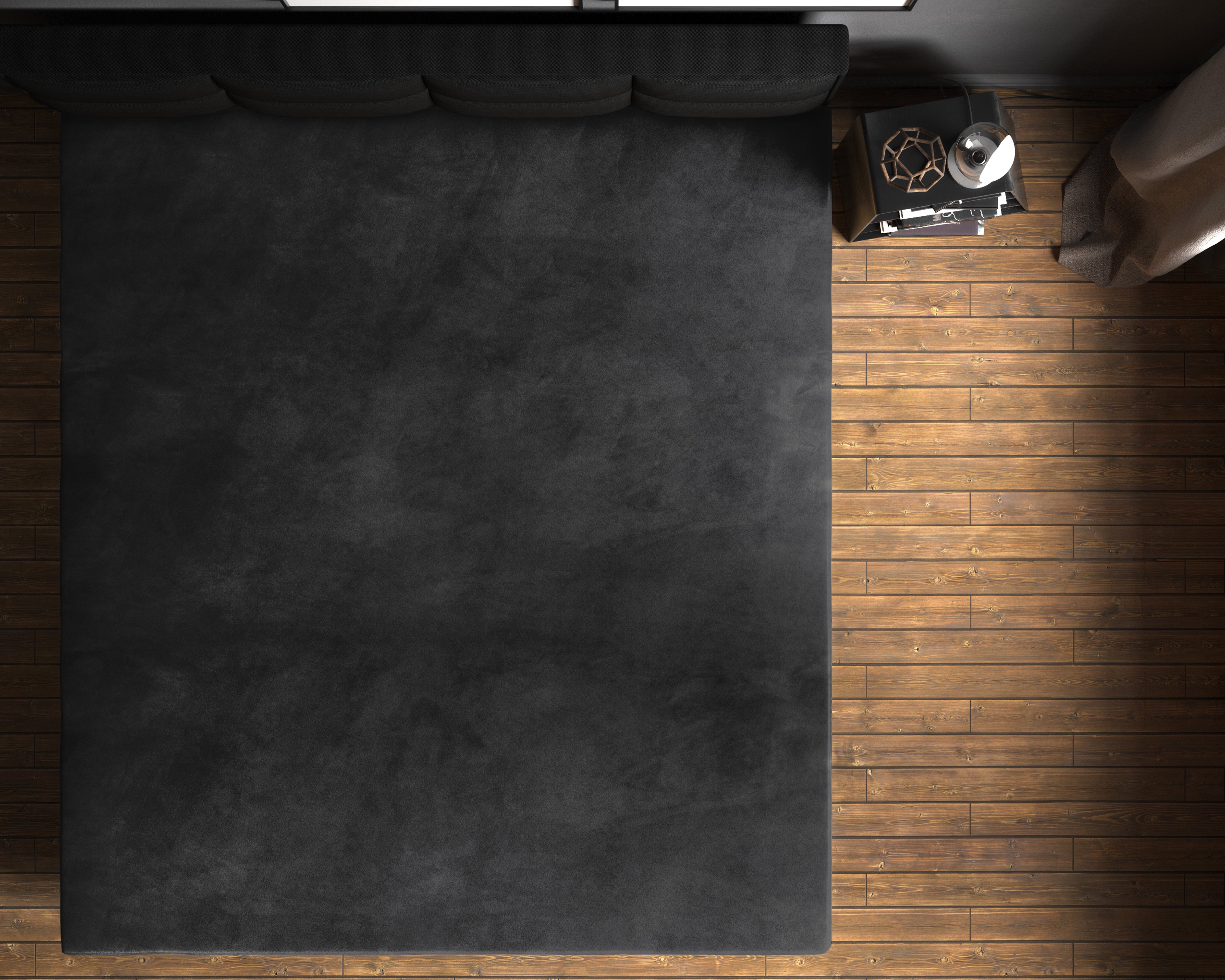 Velvet Fitted Sheet Black - Warm for the winter - Soft and supple - Moisture absorbent