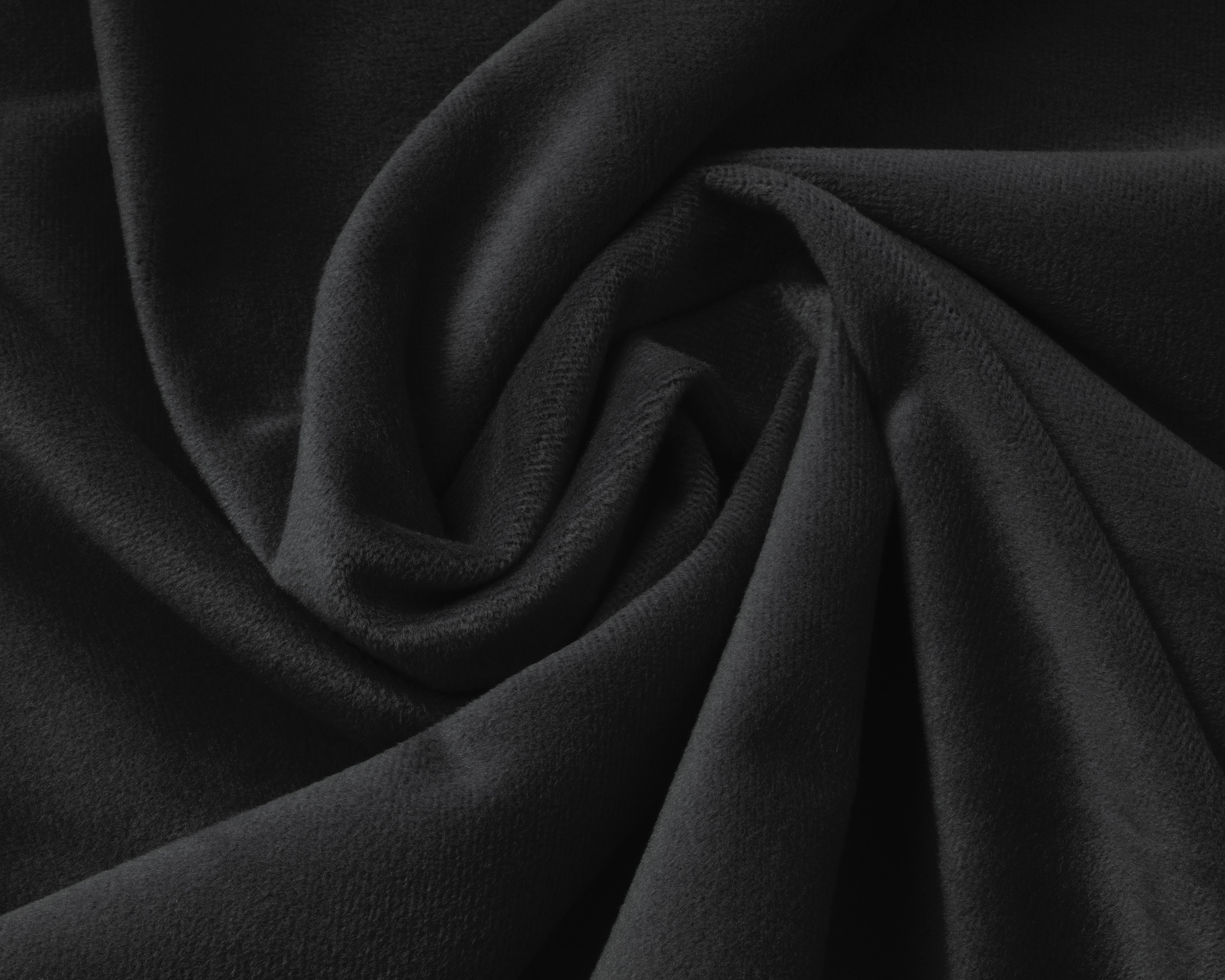 Velvet Fitted Sheet Black - Warm for the winter - Soft and supple - Moisture absorbent