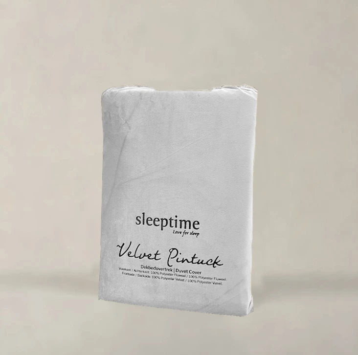 Velvet Pintuck Dekbedovertrek Wit