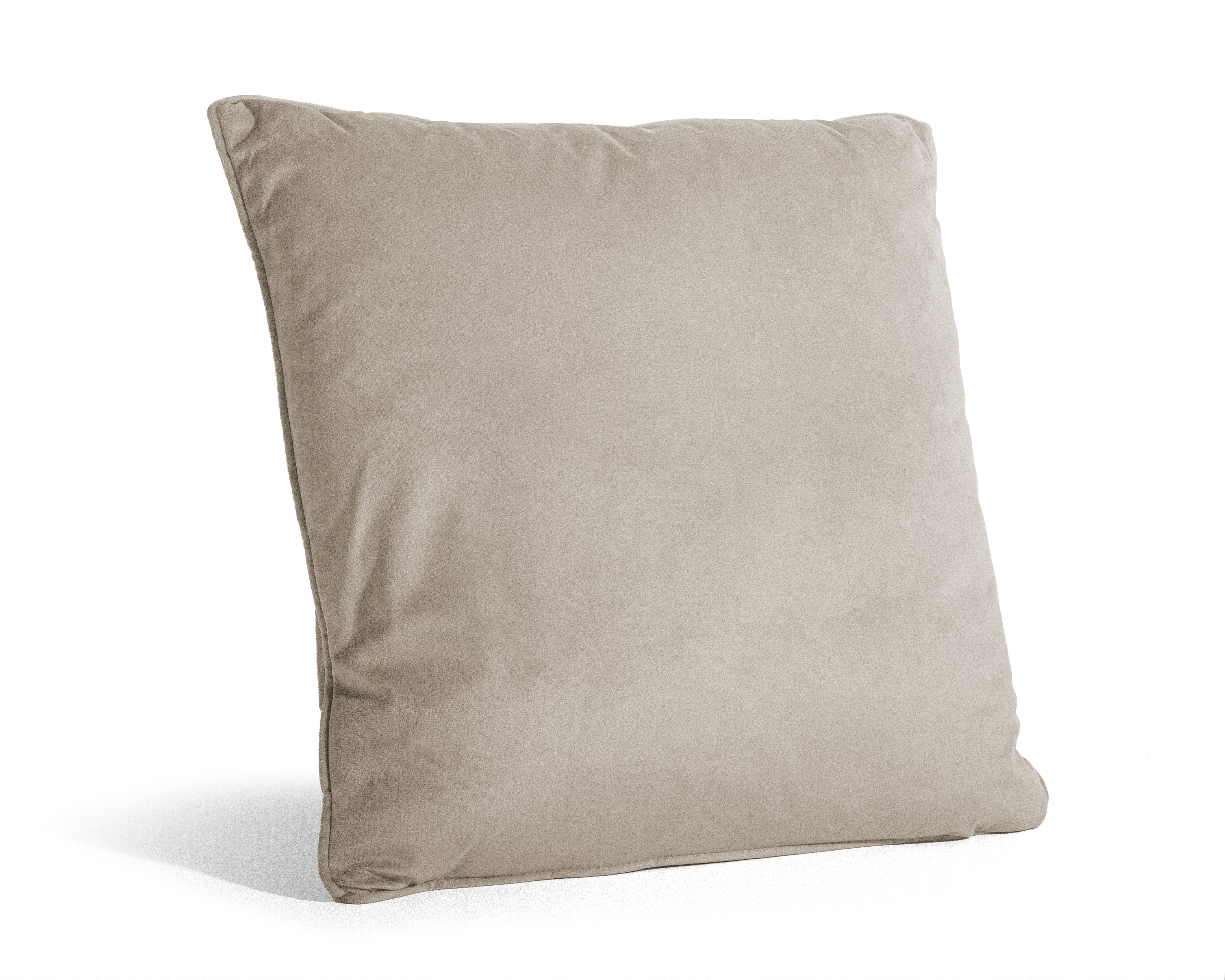 Velvet Sierkussen Taupe 50 x 50 - Heerlijk zacht - Luxe velvet stof - Inclusief rits