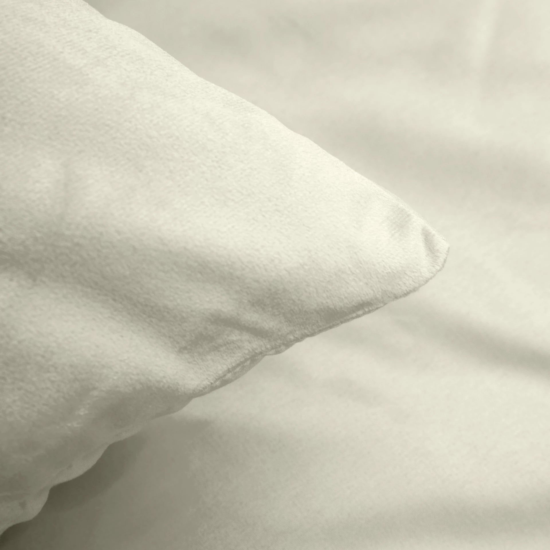 Velvet Uni Dekbedovertrek Creme