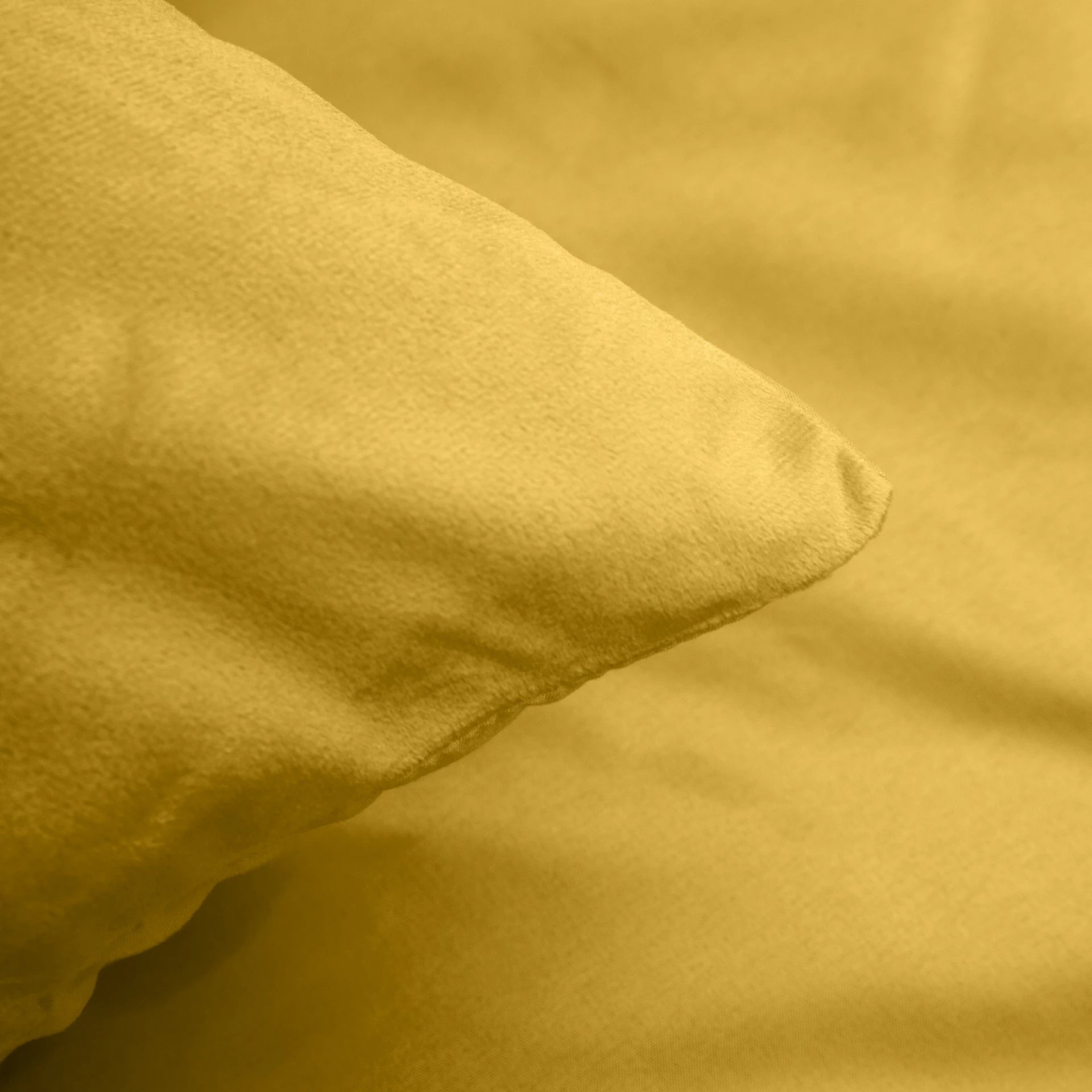 Velvet Uni Dekbedovertrek Goud