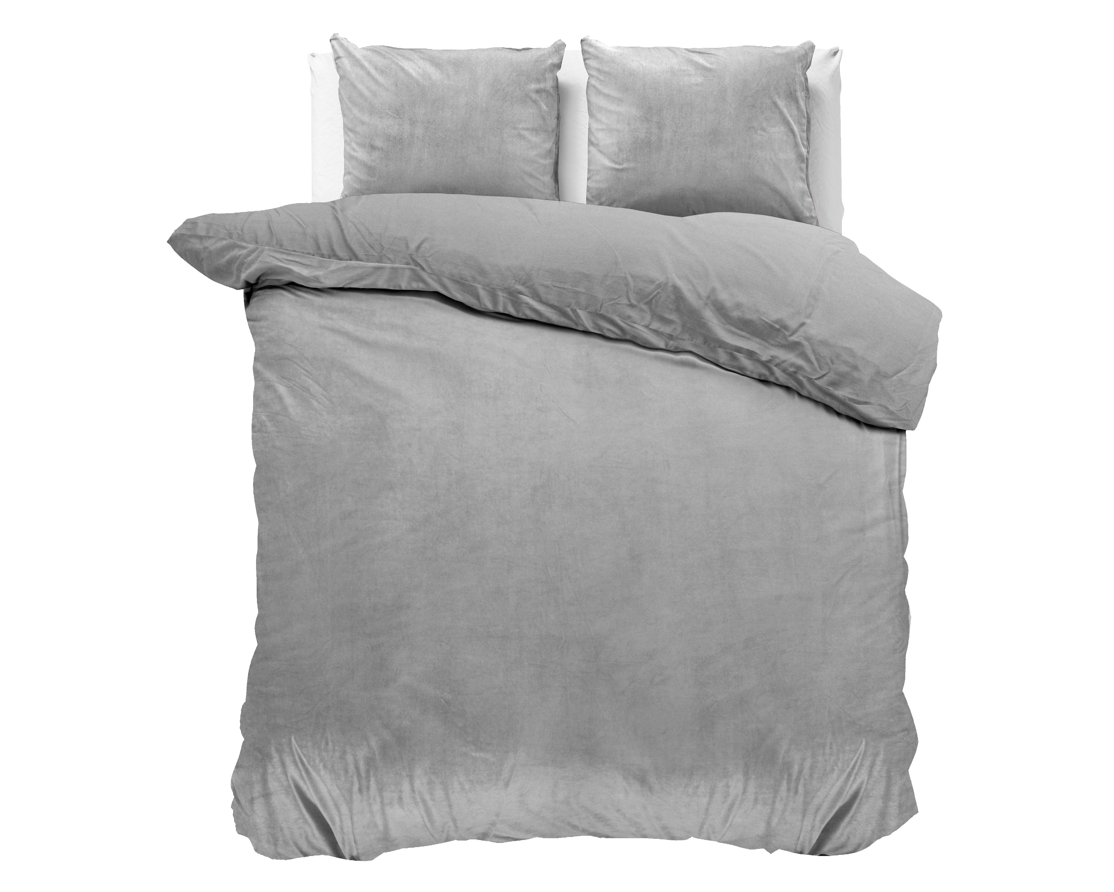 Velvet Uni Duvet Cover Gray - Velvet soft - Anti-allergic - Luxuriously packaged