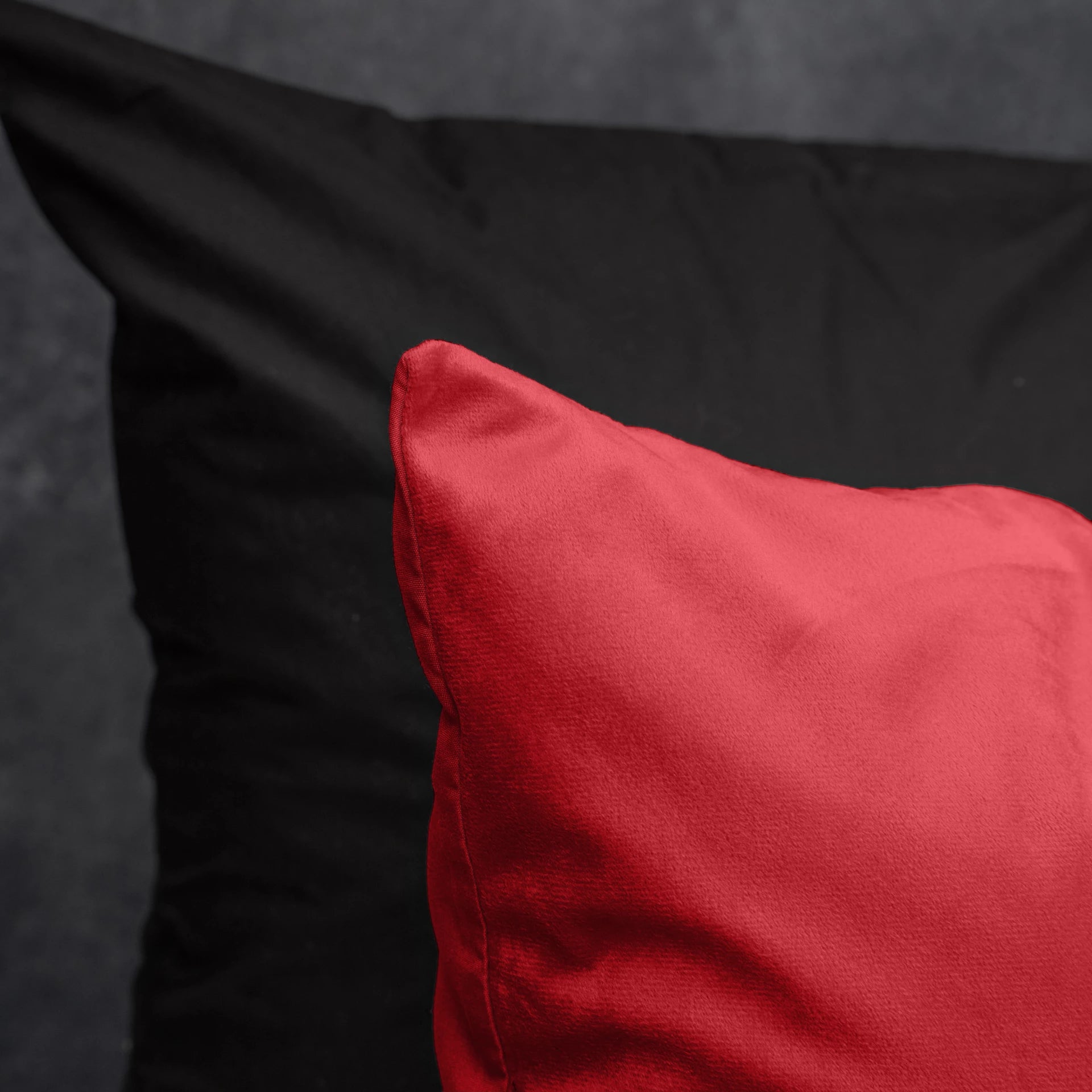 Velvet Uni Dekbedovertrek Rood