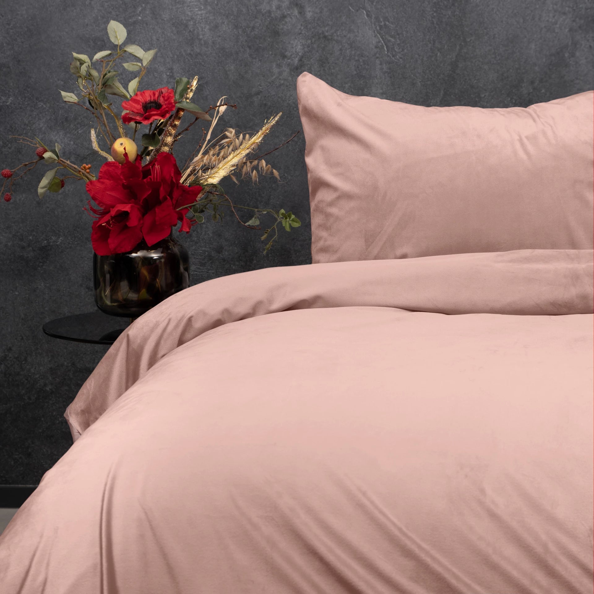 Velvet Uni Duvet Cover Pink - Velvet soft - Anti-allergic - Luxuriously packaged