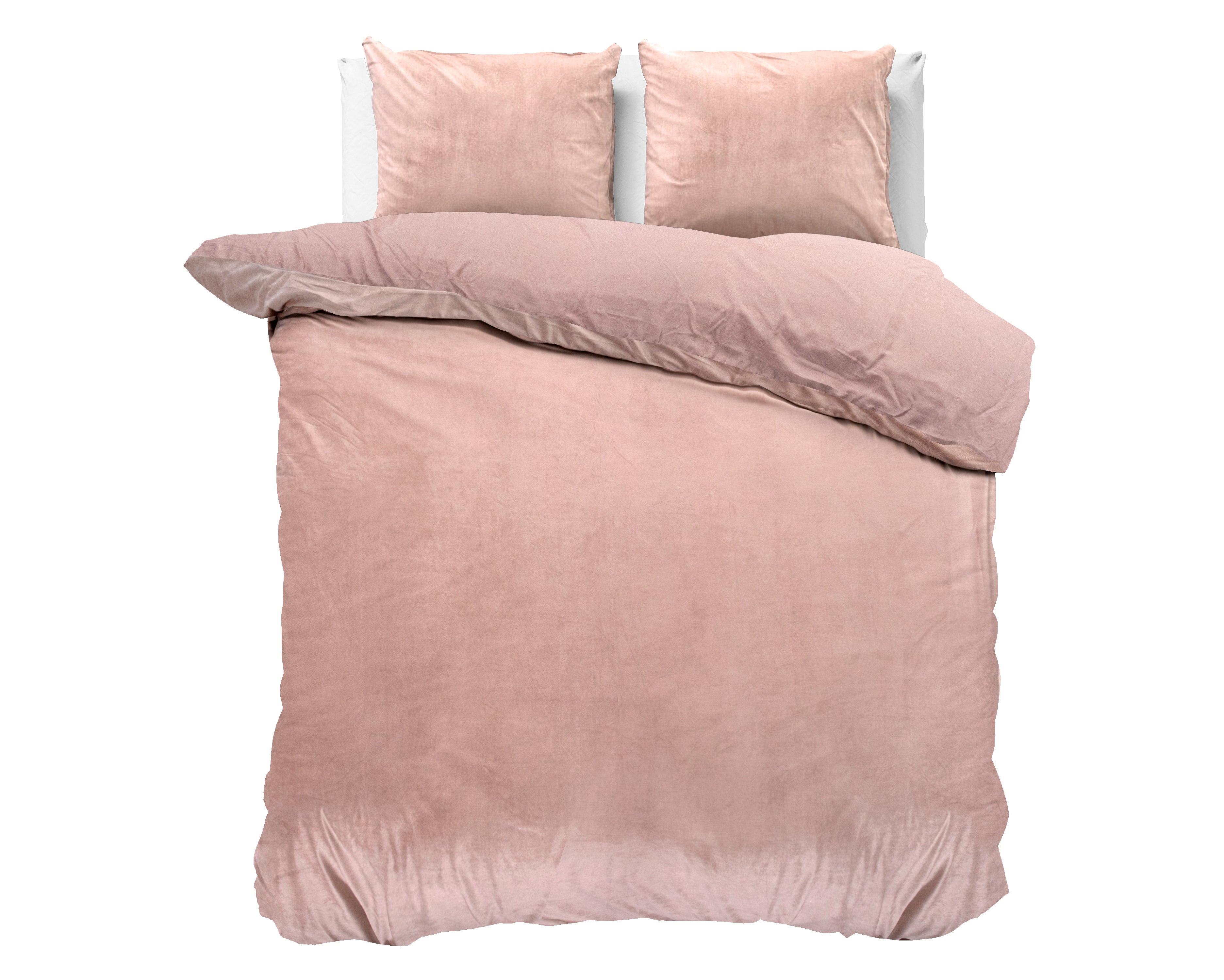Velvet Uni Duvet Cover Pink - Velvet soft - Anti-allergic - Luxuriously packaged